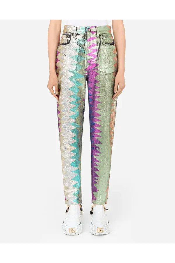 Dolce & Gabbana o1y0825 Denim Pant in Multicolor Size 30" / US 8 / IT 44 - 1 Thumbnail