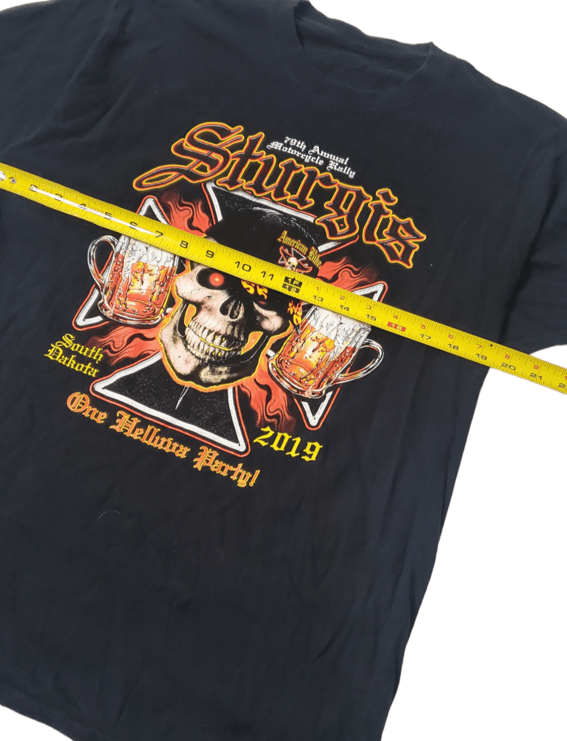 Vintage 2019 Sturgis 79th Rally Helluva Party T-Shirt Size US L / EU 52-54 / 3 - 4 Thumbnail