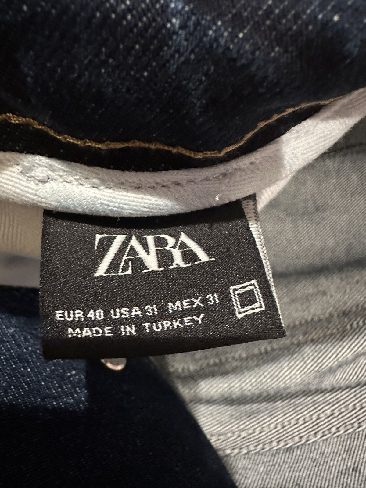 Zara Zara Men’s Relaxed Jeans Navy Size 31 Size US 31 - 4 Thumbnail