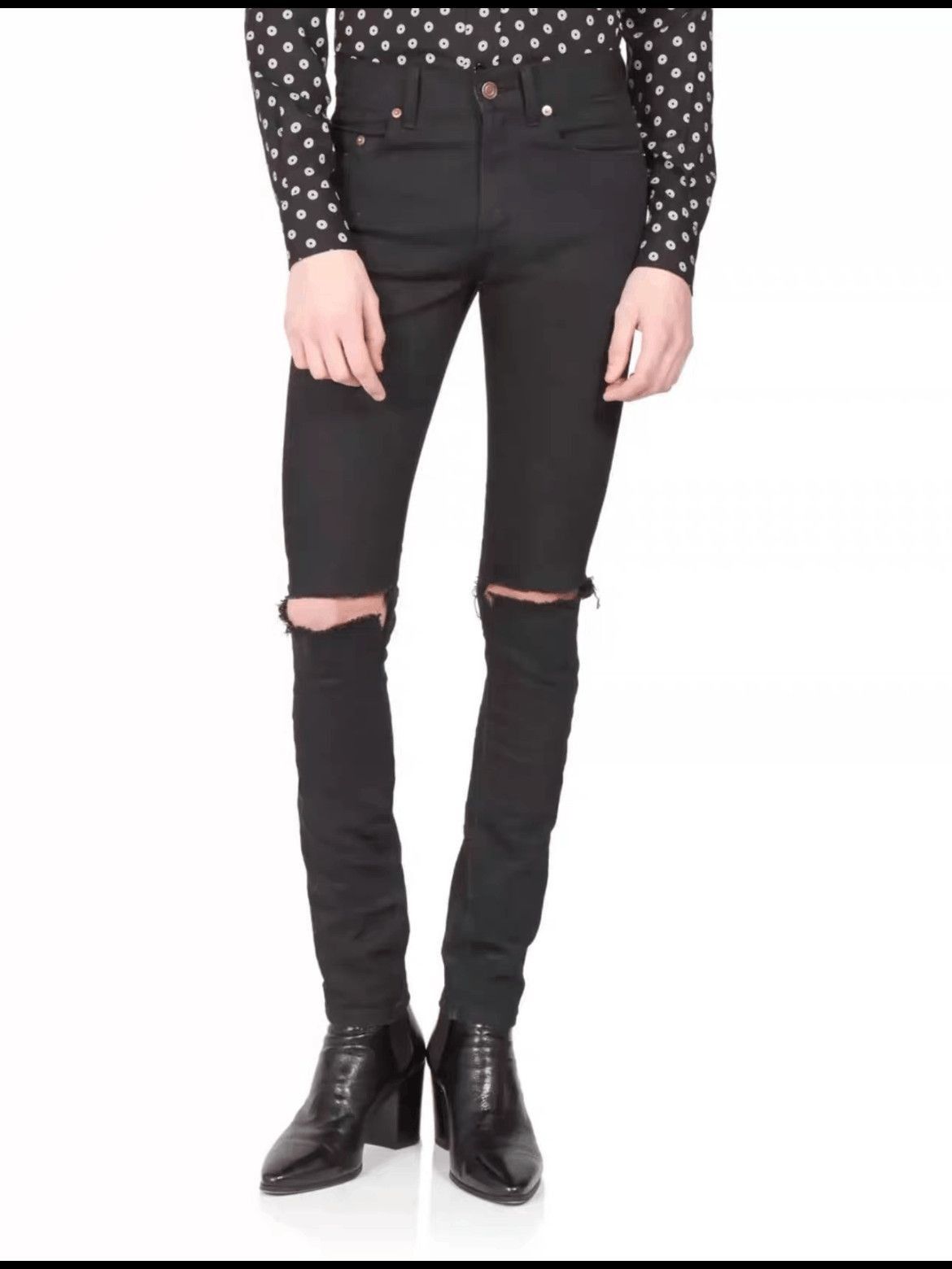 Saint Laurent Paris Saint Laurent Paris by Hedi 16AW Double Cut Denim-2508 Size US 32 / EU 48 - 8 Thumbnail