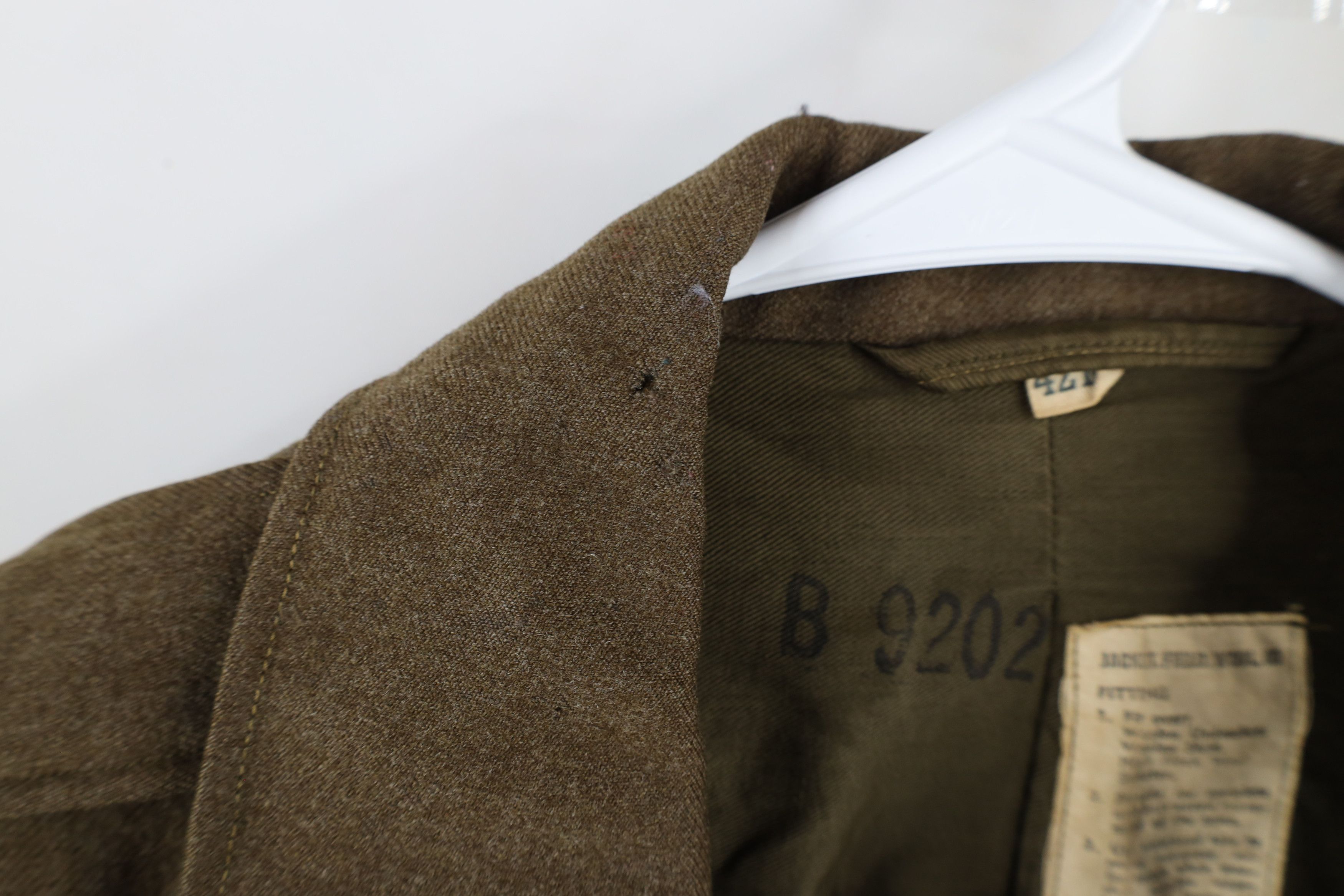 Vintage Vintage 40s World War II Military Wool OD Field Jacket USA Size US L / EU 52-54 / 3 - 6 Thumbnail