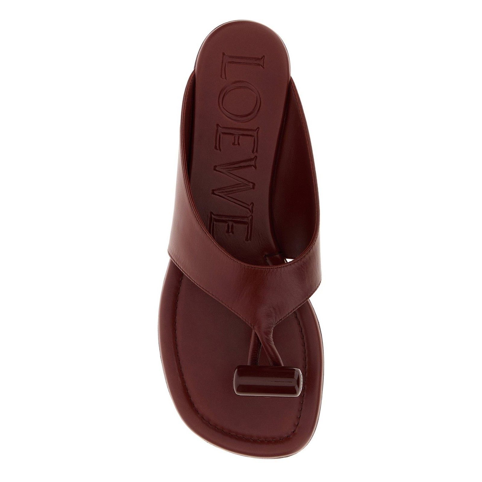 Loewe LOEWE Toggle Burnt Red Thong Sandals New & Authentic (Women' Size US 9 / IT 39 - 2 Thumbnail