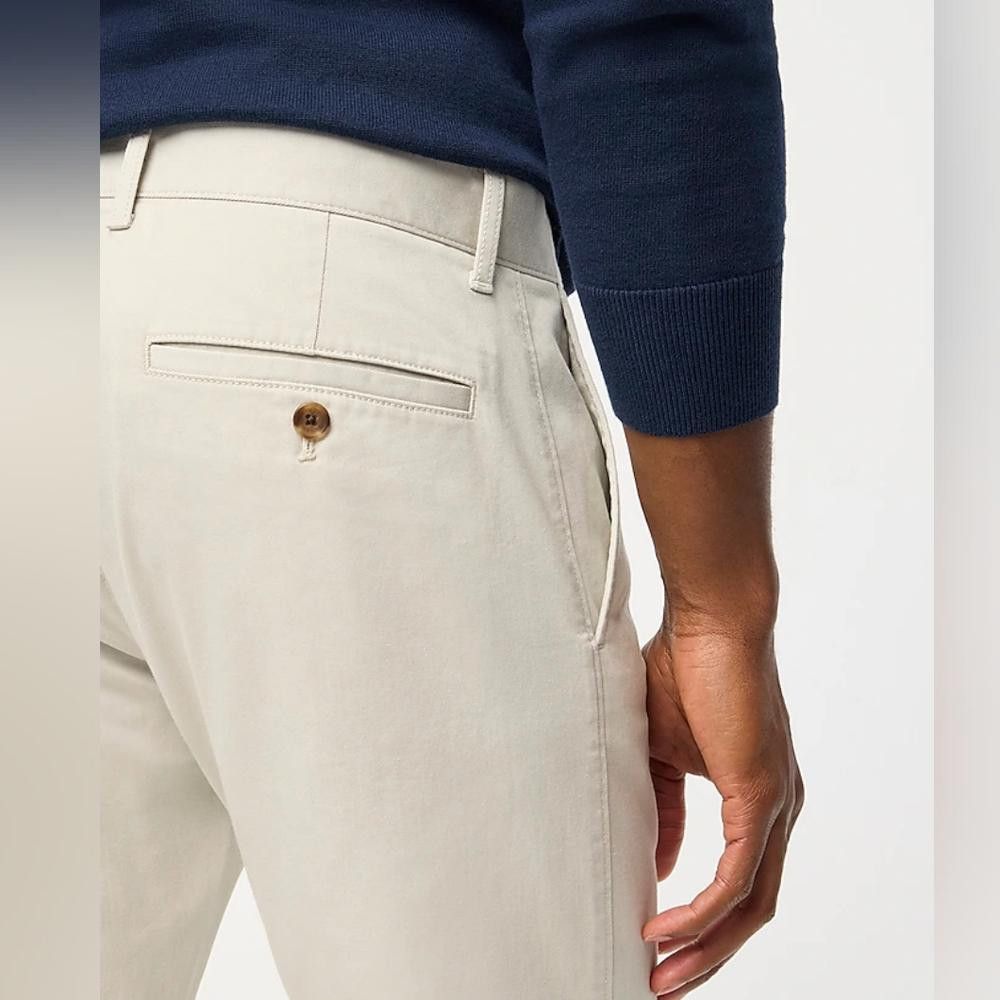 J.Crew J Crew Slim Fit Flex Chino Pant in White Size US 34 / EU 50 - 9 Thumbnail