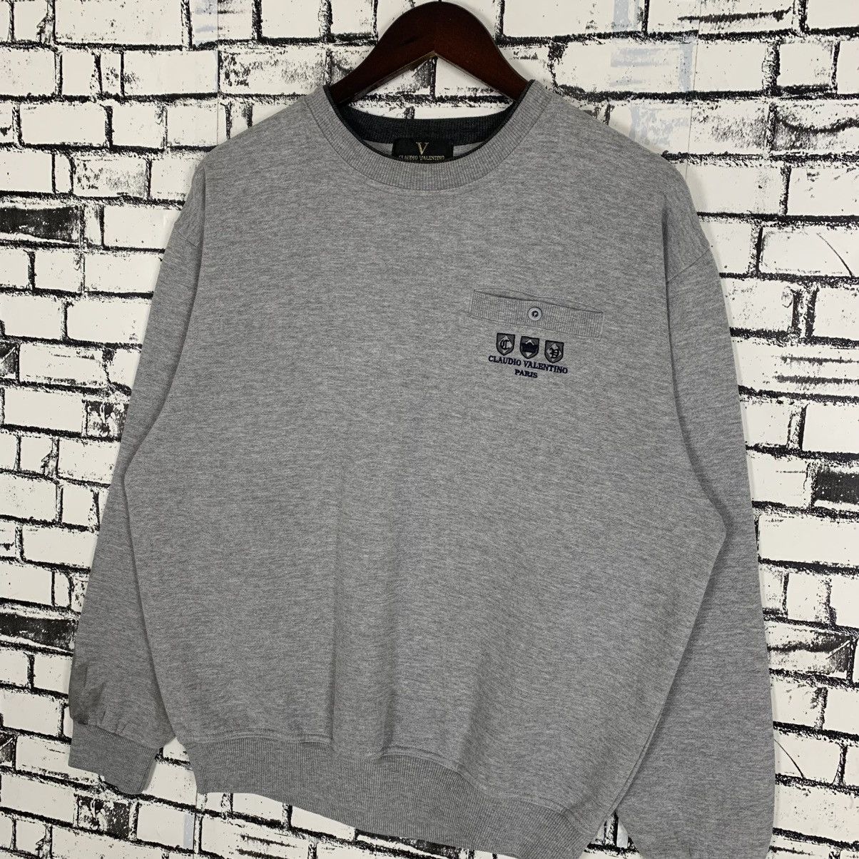 Designer × Vintage Vintage Claudio Valentino Sweatshirt Size US L / EU 52-54 / 3 - 4 Thumbnail