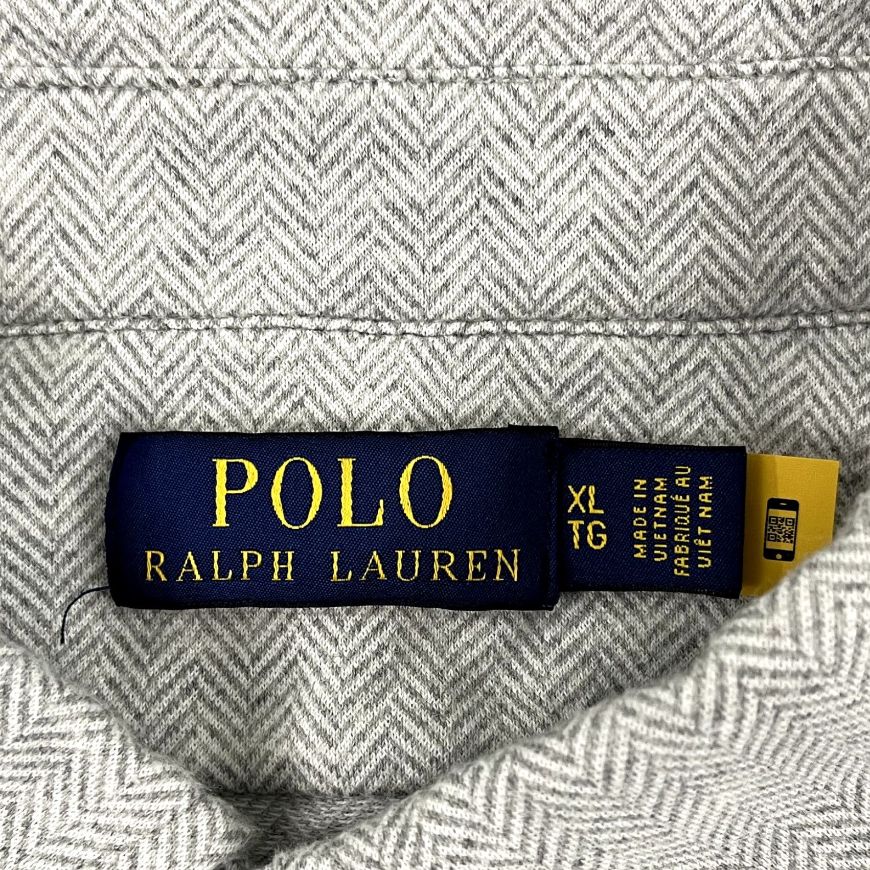 Polo Ralph Lauren Polo Ralph Lauren Shirt Mens Extra Large Gray Herringbone Button Up Long Sleeve Size US XL / EU 56 / 4 - 3 Thumbnail