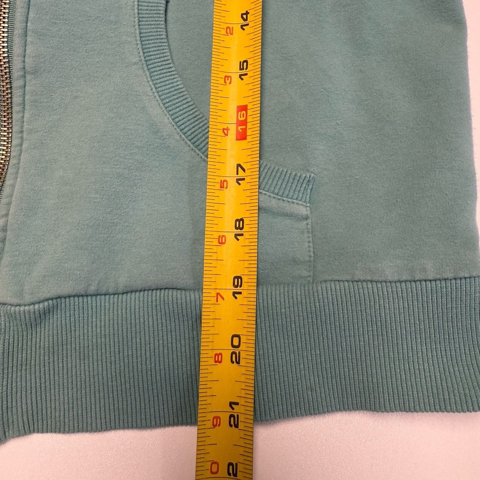 Bcbgmaxazria × Vintage BCBG Maxazria Hoodie Sweatshirt Juniors XL Teal Full Zip Emb Size XL / US 12-14 / IT 48-50 - 15 Thumbnail