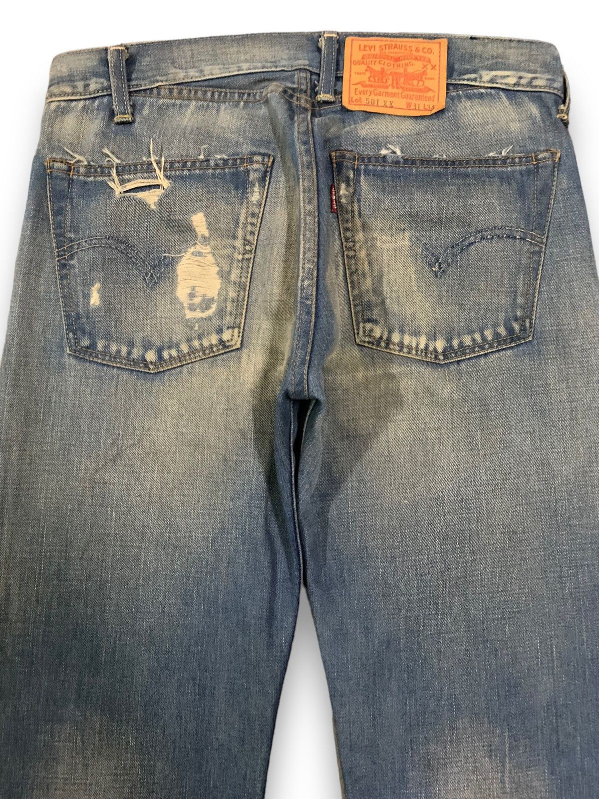 Levi's Vintage 70s Levis 501XX Big E Selvedge Mud Wash Jeans Size US 32 / EU 48 - 17 Thumbnail
