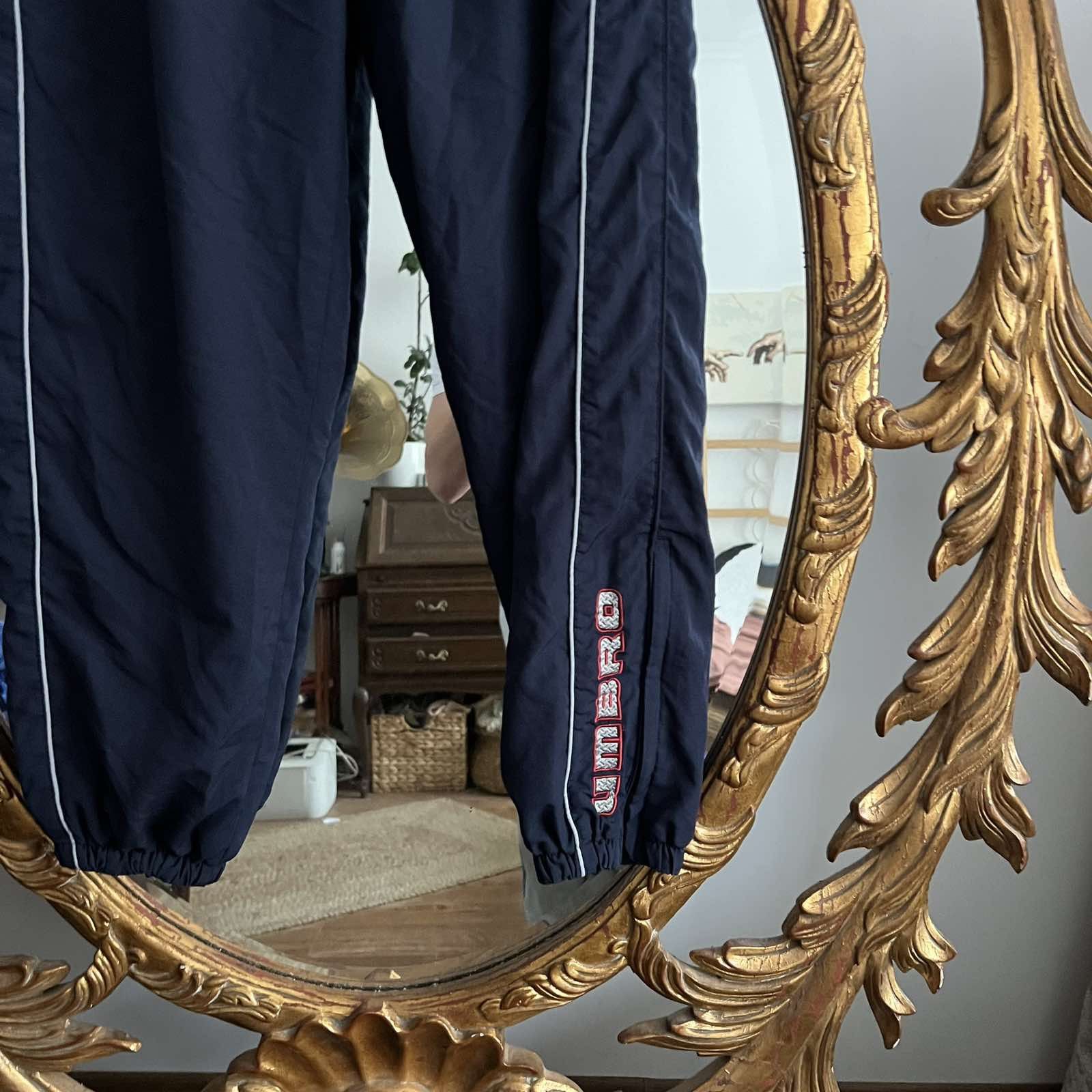 Vintage Vintage Umbro Big Logo Striped Track Pants Drill Size US 34 / EU 50 - 3 Thumbnail