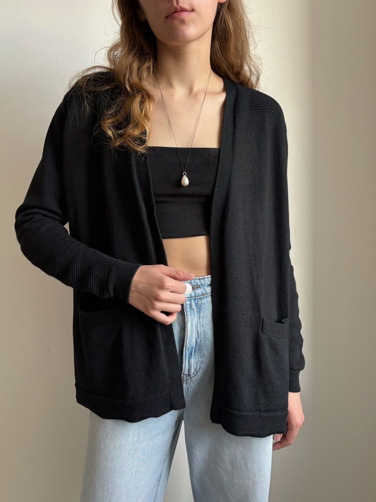 Sandro SANDRO PARIS WOMEN MERINO WOOL CARDIGAN AVANT GARDE SIZE 3 L Size L / US 10 / IT 46 - 10 Thumbnail