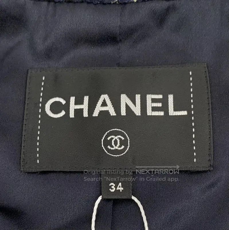 Chanel Chanel Blue Cotton Women's Jacket . Size XXS / US 00 / IT 34 - 5 Thumbnail