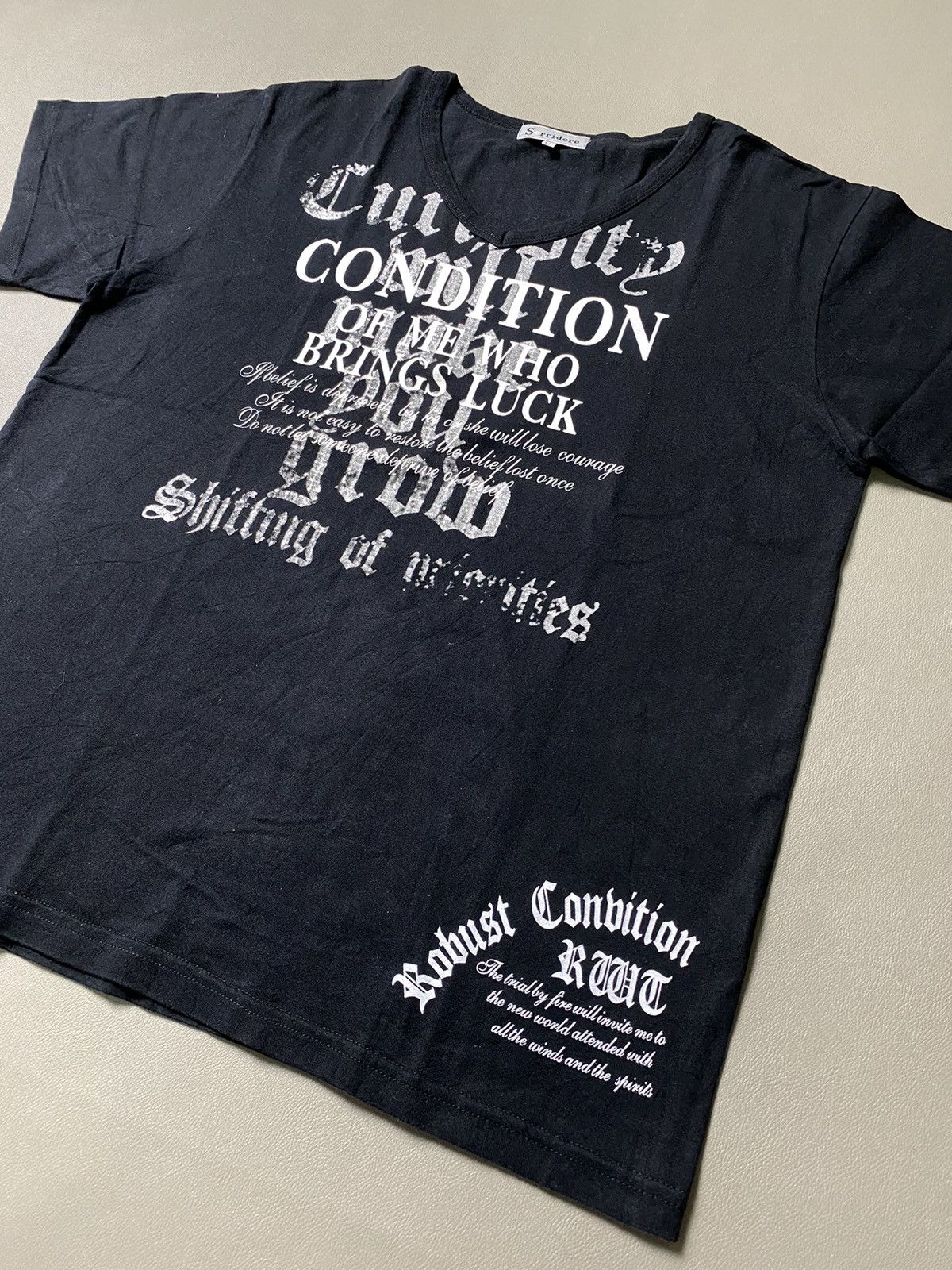 If Six Was Nine × Japanese Brand × Le Grande Bleu (L.G.B.) Y2K Sorridere Poem Archive Tshirt Size US L / EU 52-54 / 3 - 2 Thumbnail