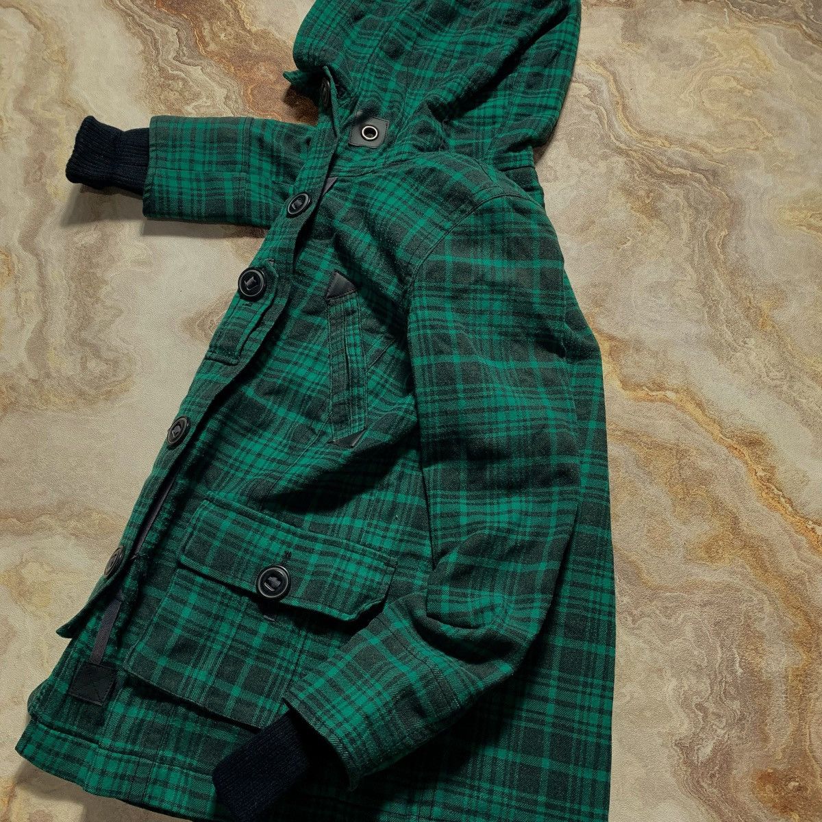 20471120 2000s Ozoc Parka Plaid Bono Ifsix Grunge Lgb Style Jacket Size US M / EU 48-50 / 2 - 13 Thumbnail