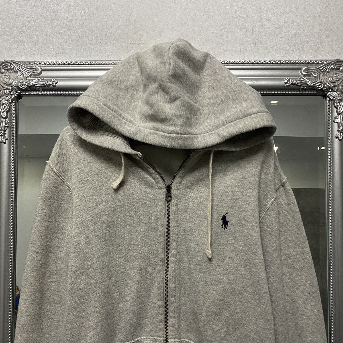 Polo Ralph Lauren Polo Ralph Lauren Zip Hoodie Gray Vintage Size US M / EU 48-50 / 2 - 2 Thumbnail