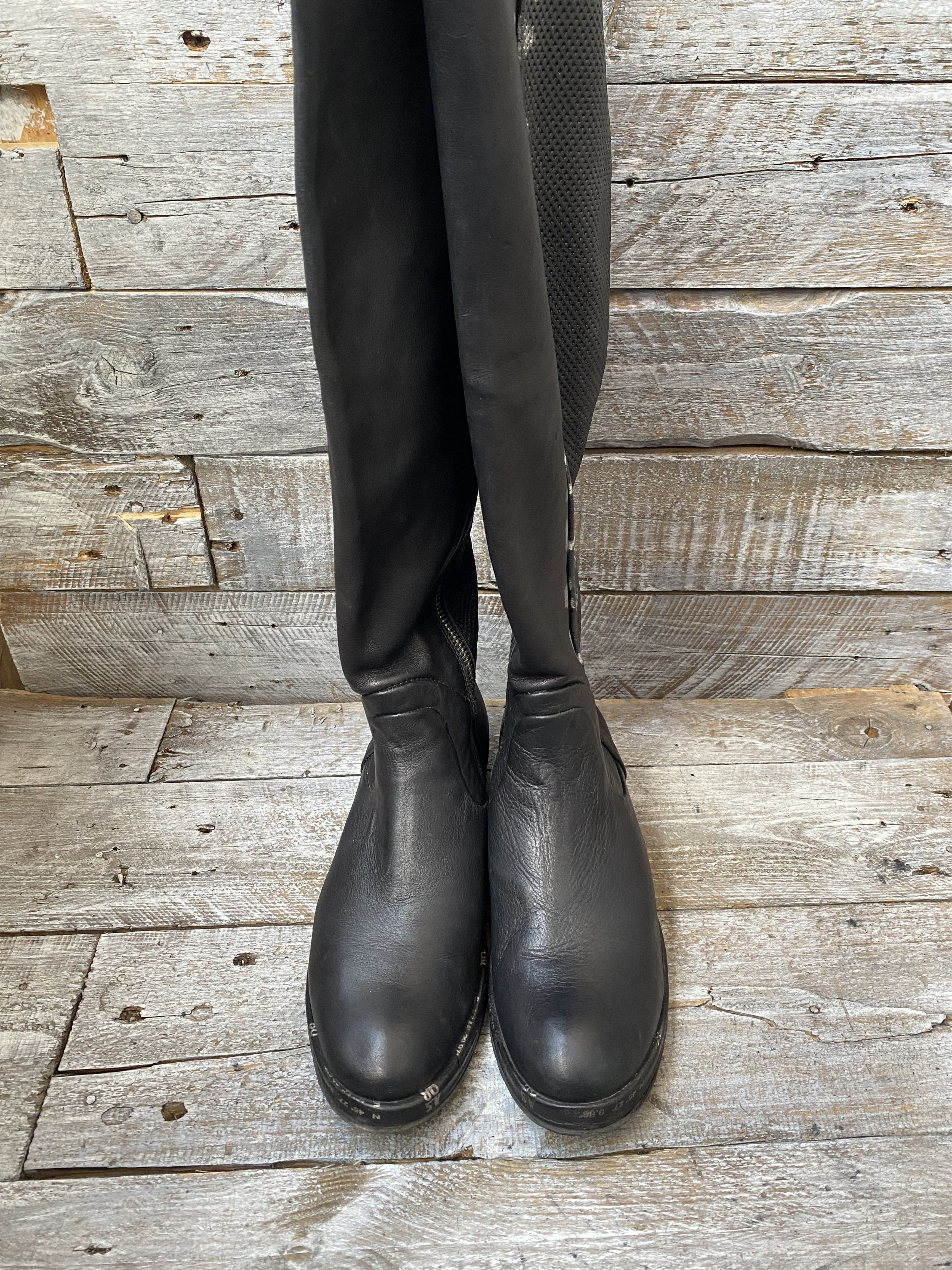 A.S.98 A.S.98 knee high grunge leather boots sz 37 Size US 6.5 / IT 36.5 - 4 Thumbnail