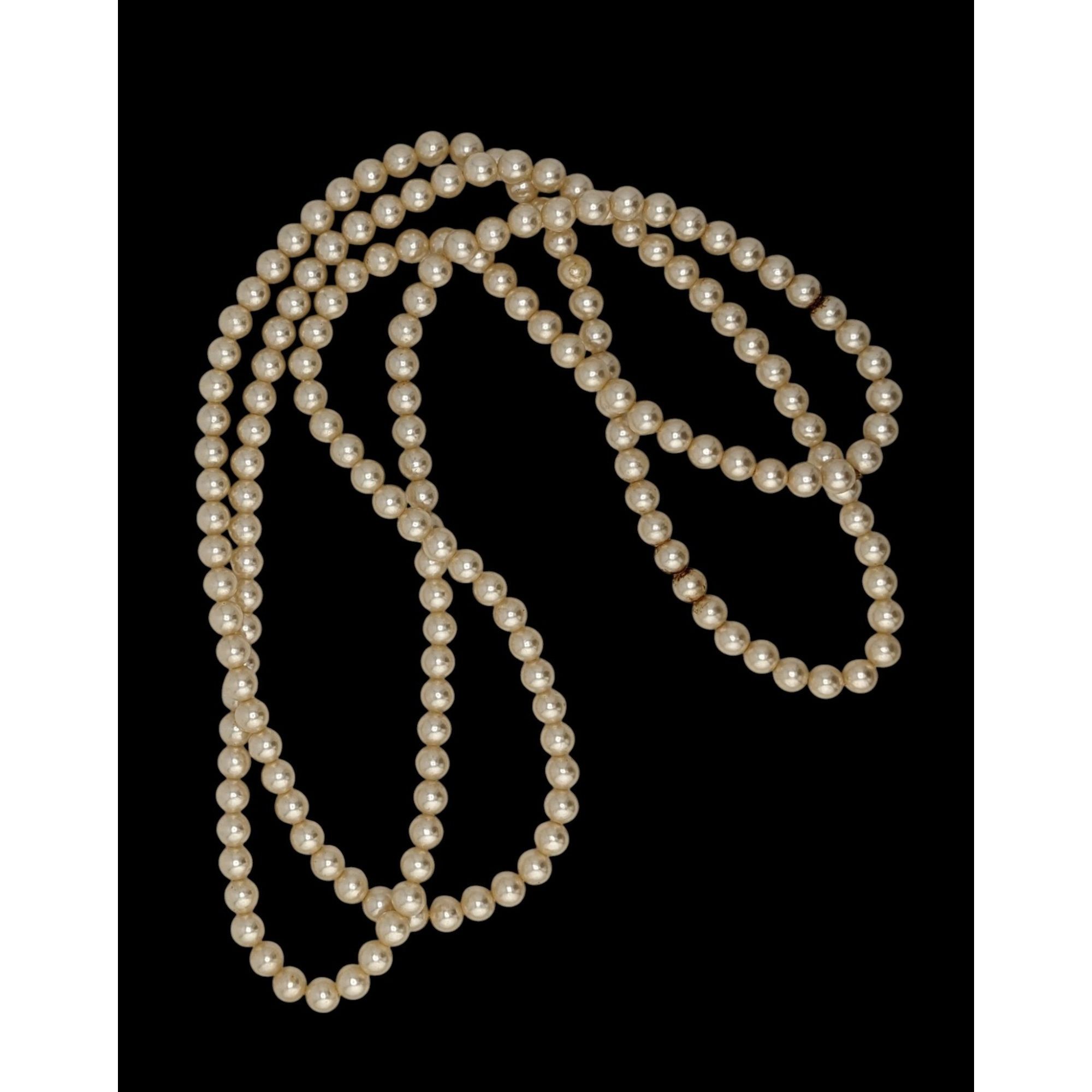 Other Vintage Faux Pearl Long Strand Necklace Size ONE SIZE - 2 Thumbnail