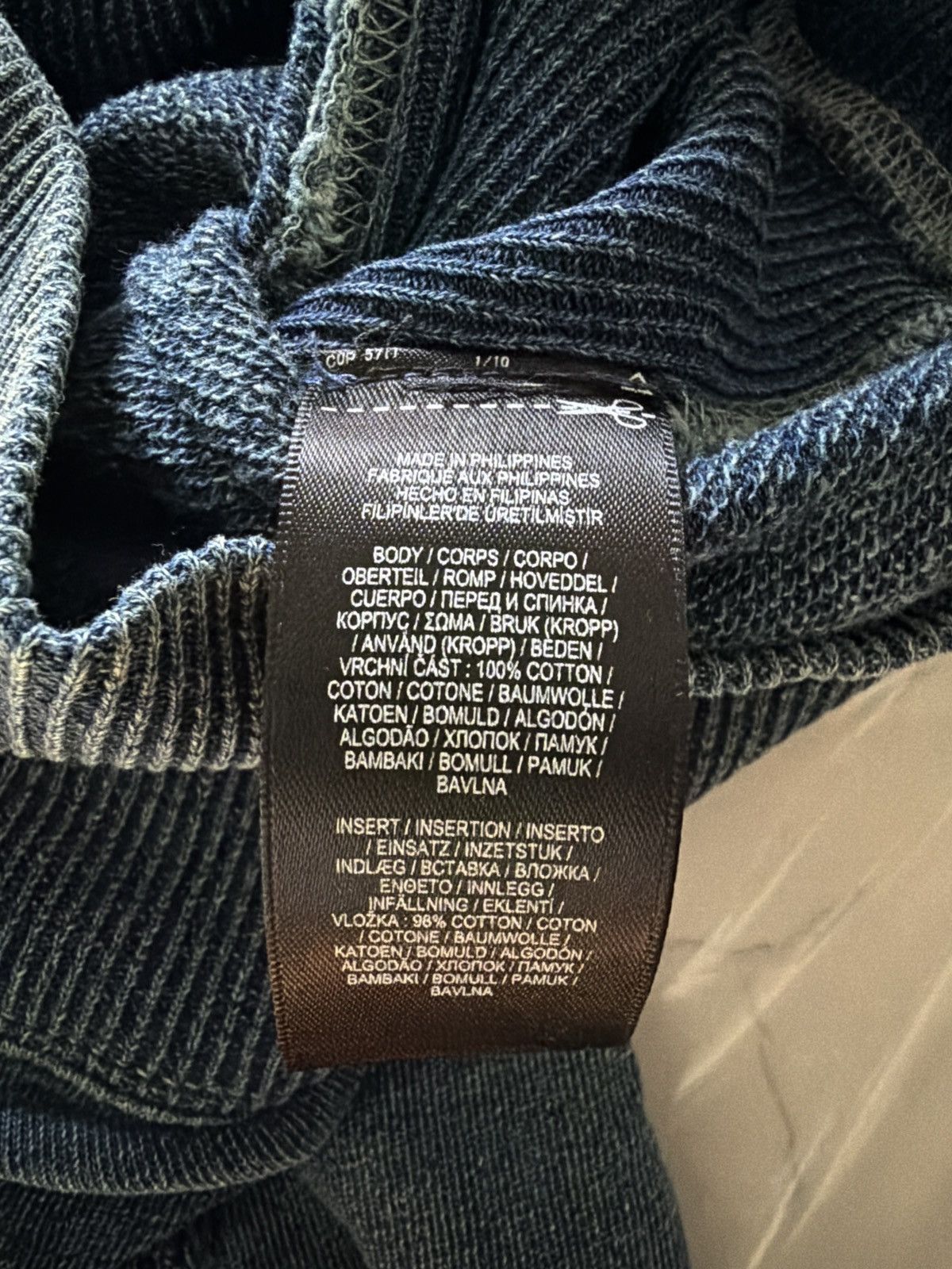 RRL Ralph Lauren RRL Indigo French Terry Sweatshirt NWT Vintage Wash Logo L Size US L / EU 52-54 / 3 - 9 Thumbnail