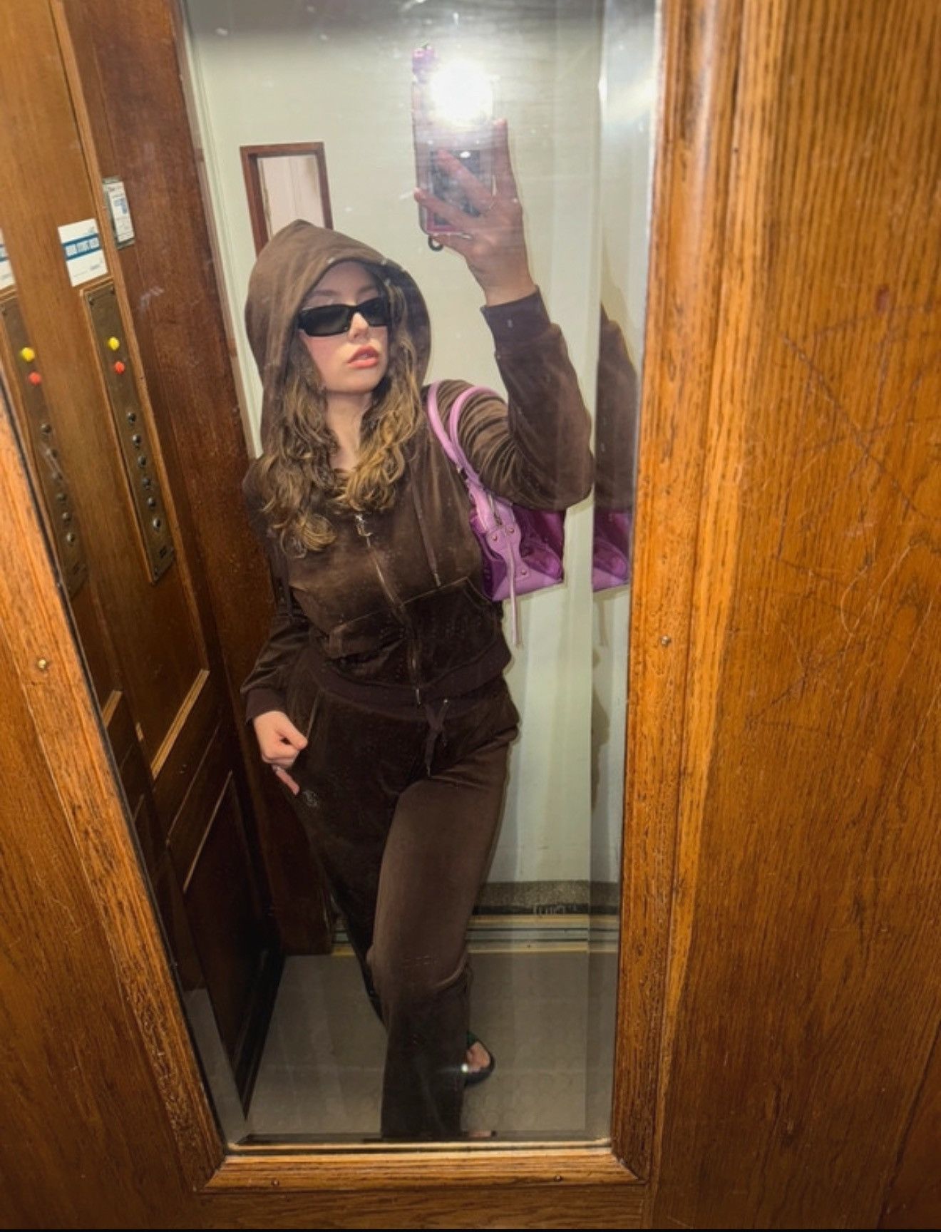 Juicy Couture Juicy couture velvet brown tracksuit Size L / US 10 / IT 46 - 3 Thumbnail