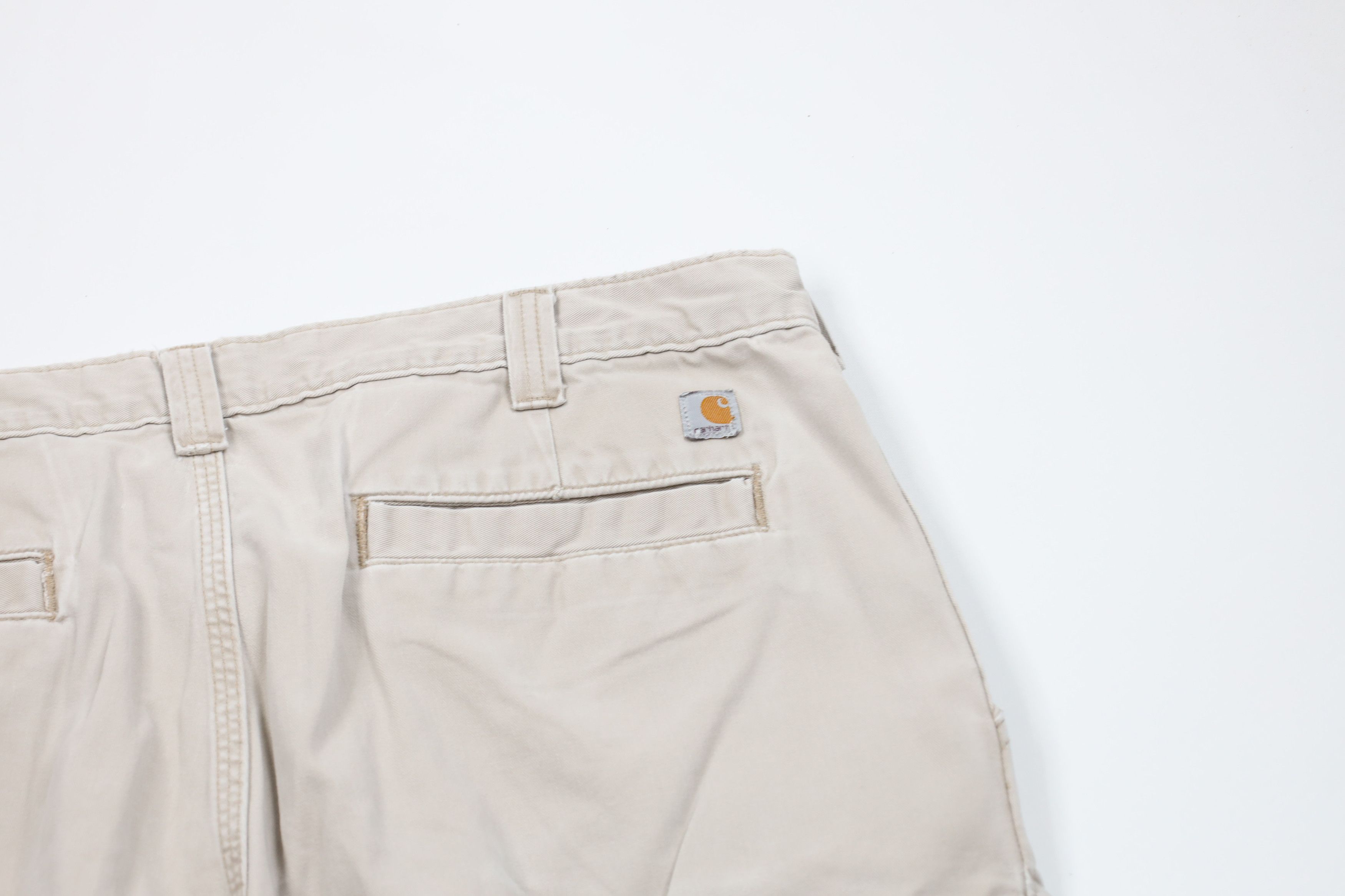 Carhartt × Vintage Vintage Carhartt Relaxed Fit Wide Leg Pants Beige Cotton Size US 38 / EU 54 - 15 Thumbnail