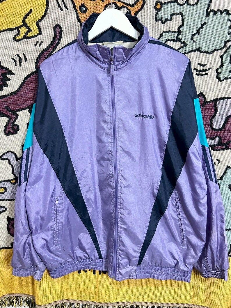 Adidas Vintage 90s Adidas Jacket size L Size US L / EU 52-54 / 3 - 1 Thumbnail