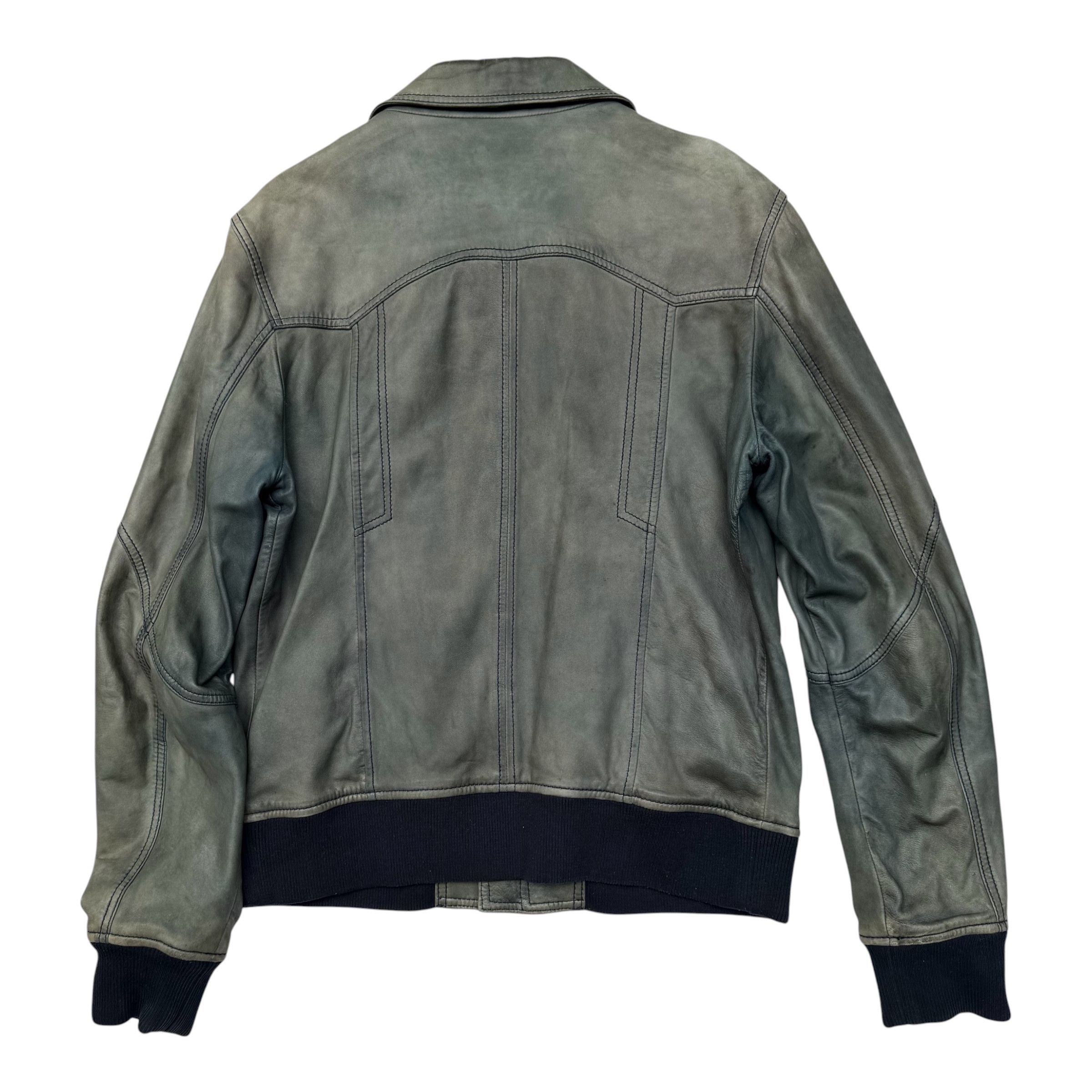 Dolce & Gabbana Dolce & Gabbana Vintage Distressed Leather Jacket Size US L / EU 52-54 / 3 - 2 Thumbnail