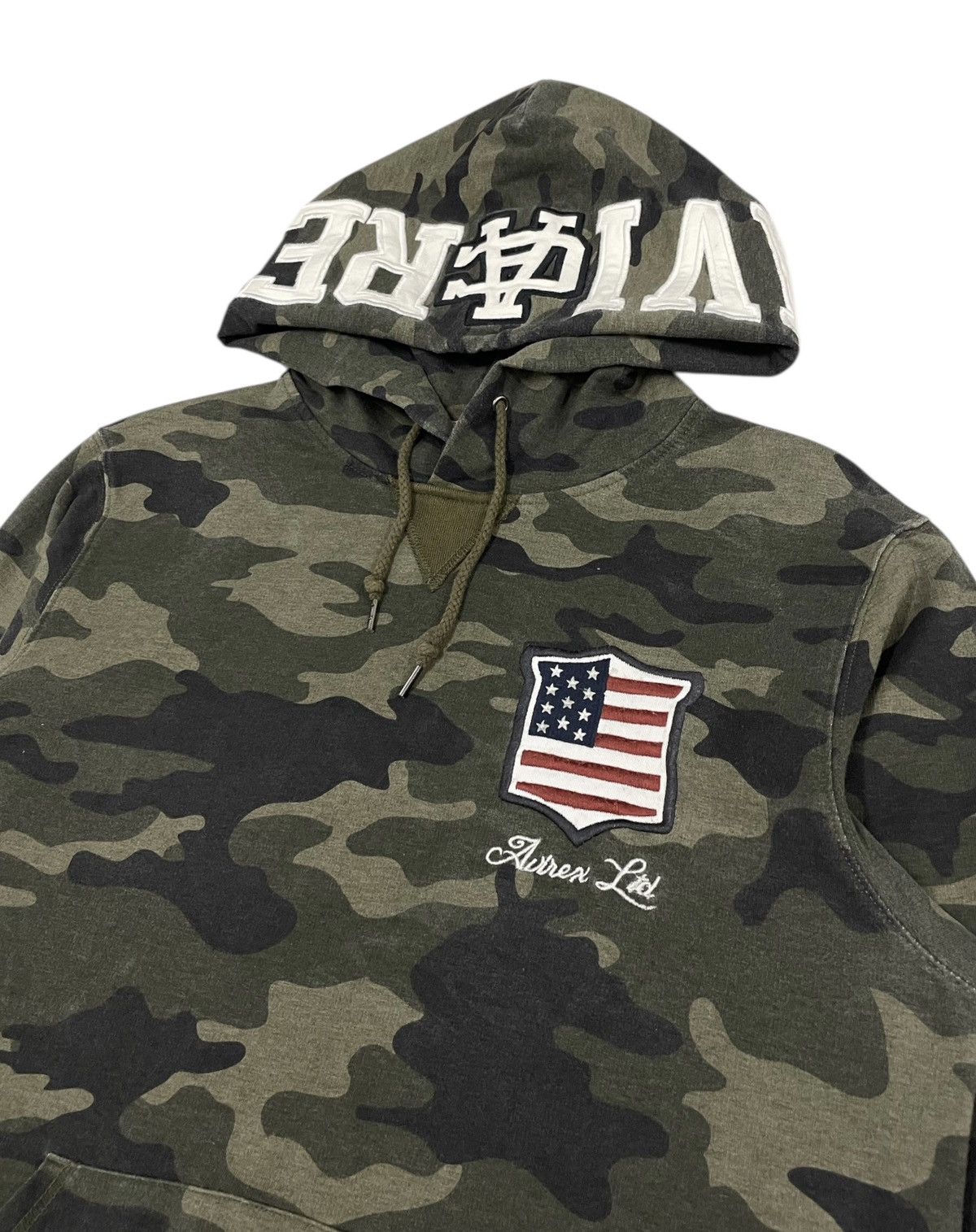 Avirex Vintage Avirex Spellout Military Camo Hoodie Size US S / EU 44-46 / 1 - 1 Thumbnail