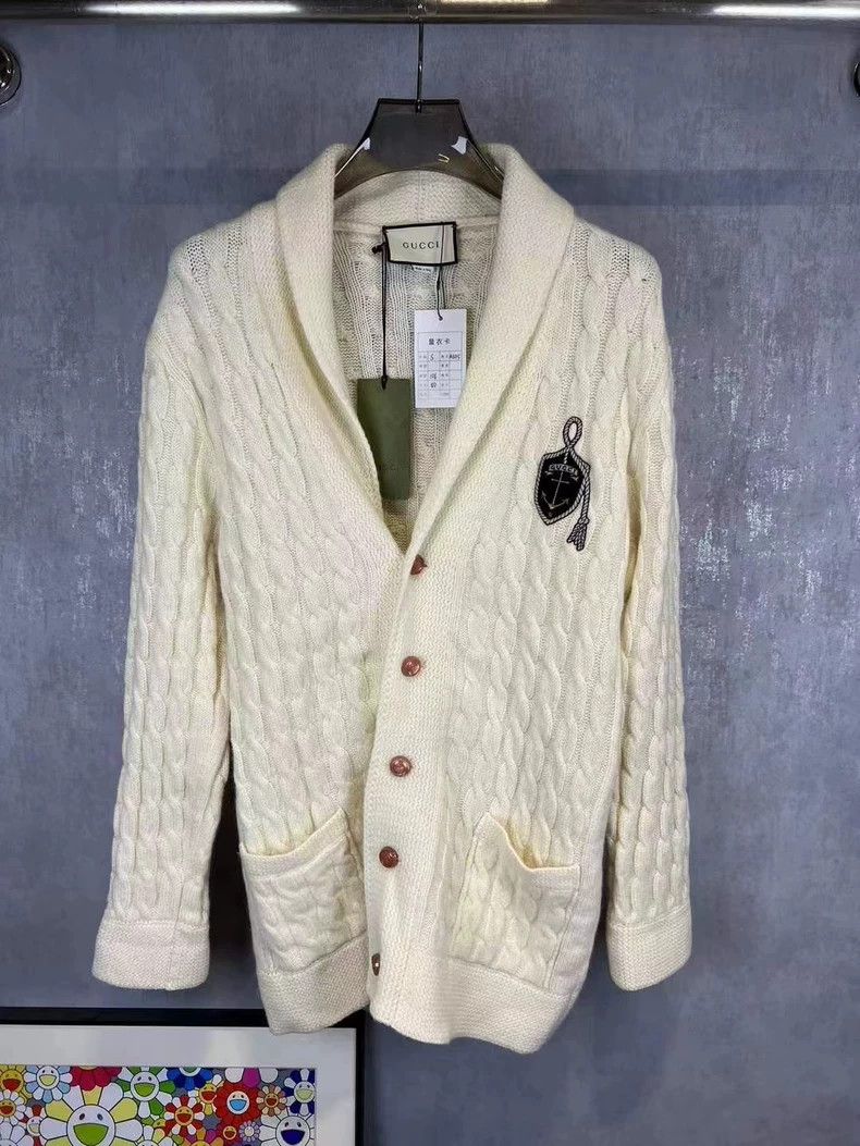 Gucci Gucci Anchor logo knitted cardigan sweater 2503-Nextarrow Size US M / EU 48-50 / 2 - 1 Thumbnail