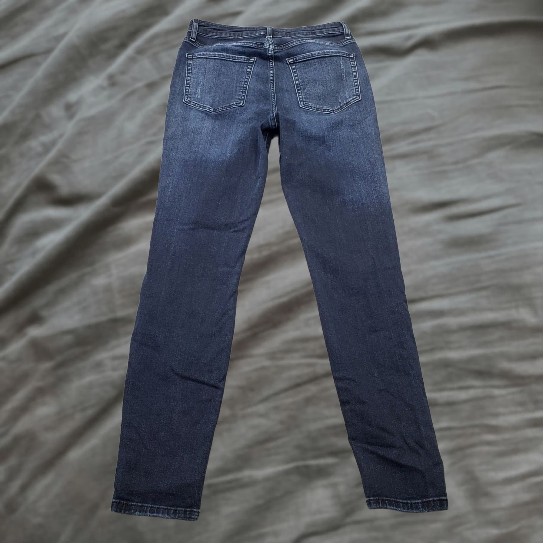 Forever 21 Forever 21 Skinny Jeans Womens 29 Blue Denim Distressed Button Fly Jeans Size 29" - 1 Thumbnail