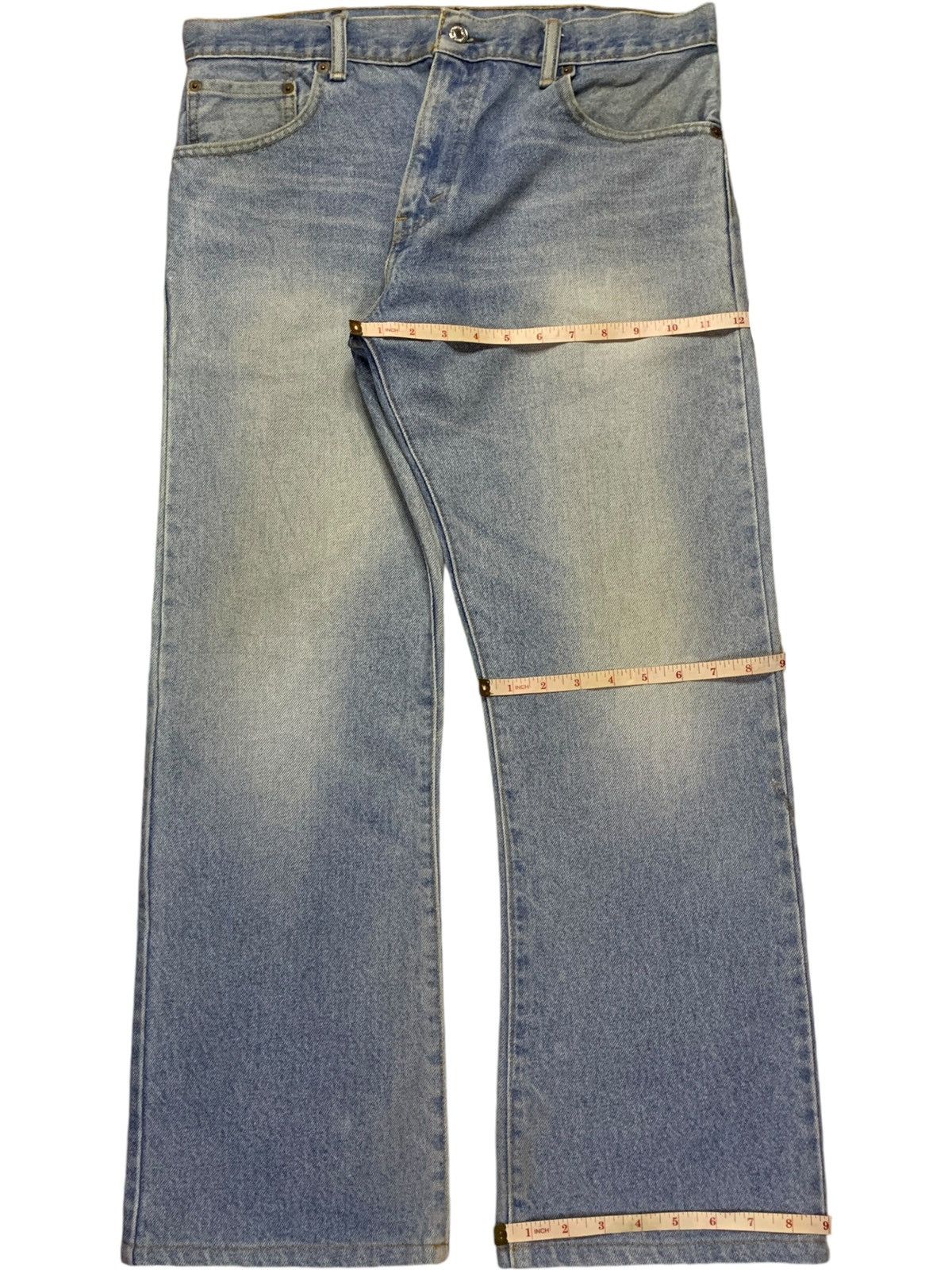 Levi's Vintage 90s Levis 517 Bootcut Blue Denim Style Jeans Size US 35 - 14 Thumbnail