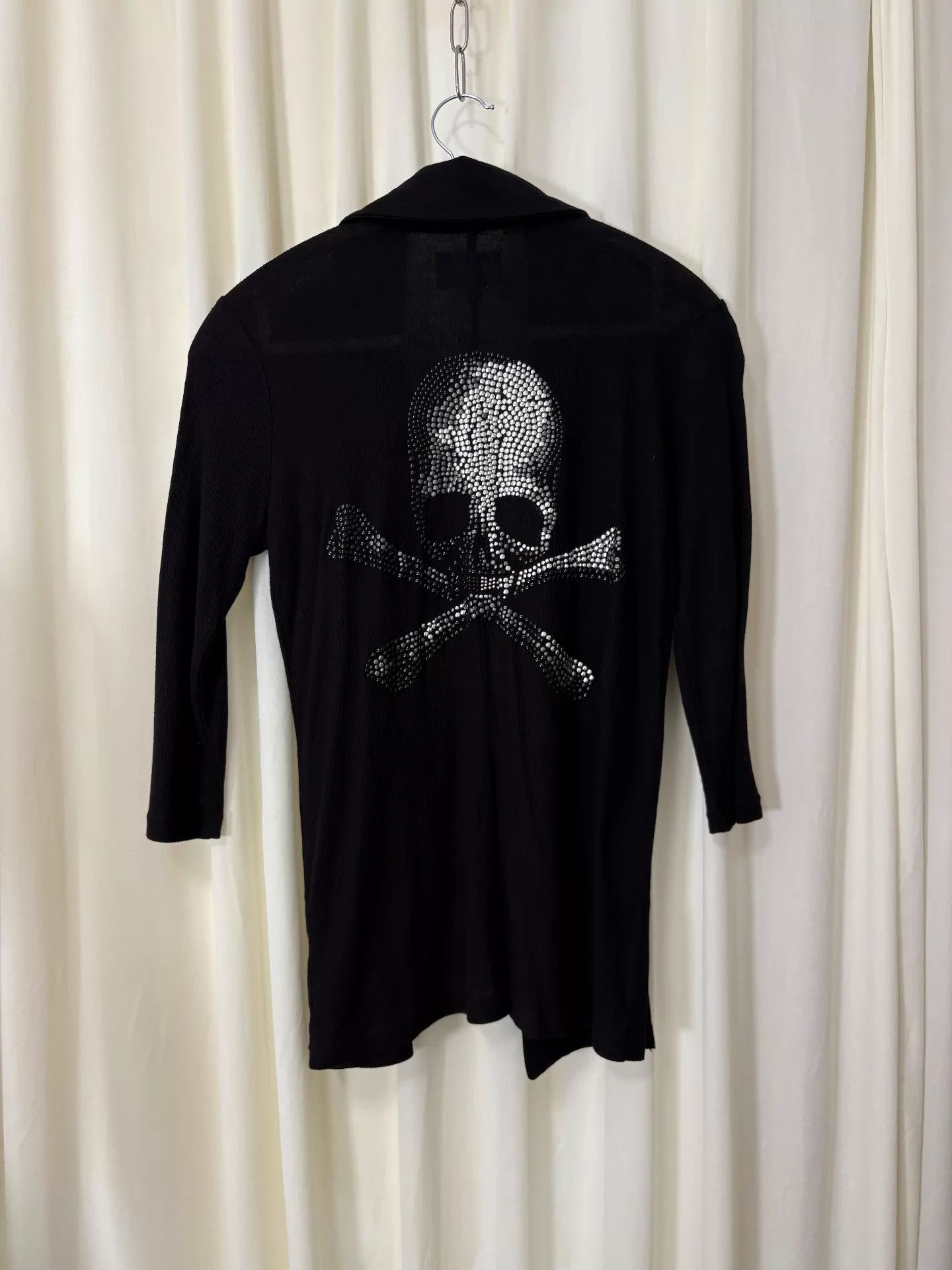 Roen roen x semanticdesign Vntg Skull Rhinestone DB Knit Cardi Size US M / EU 48-50 / 2 - 7 Thumbnail