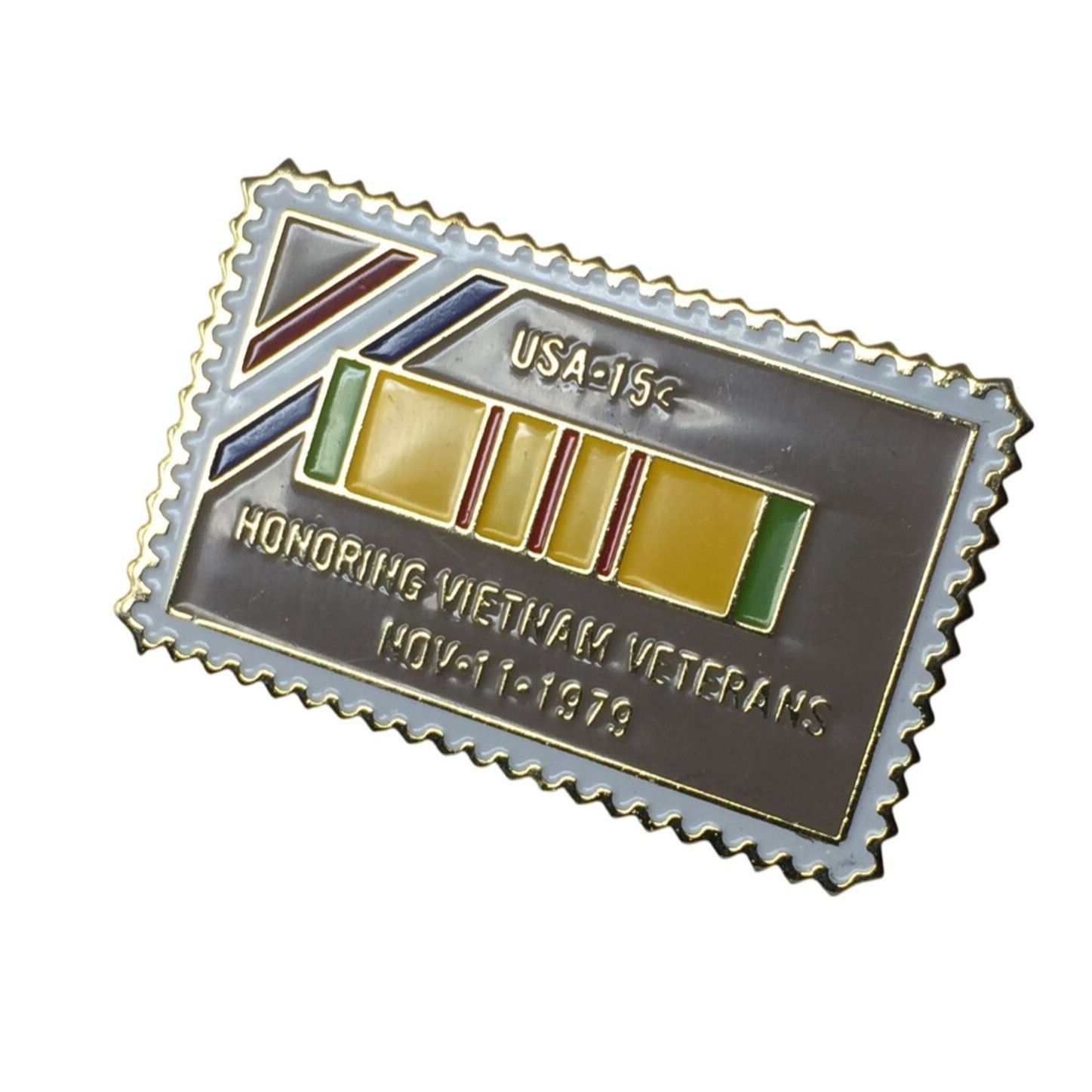 Other POSTAGE STAMP USA 15 CENT HONORING VIETNAM VETERANS Pin From Size ONE SIZE - 4 Thumbnail