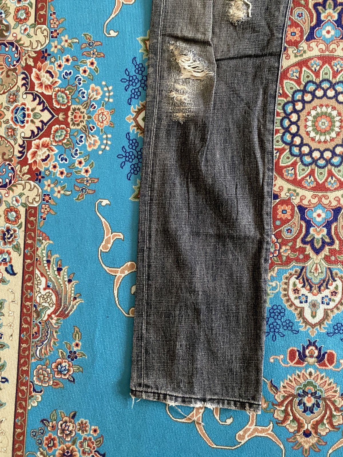 Japanese Brand Japanese Brand Rico Distressed Denim Size US 32 / EU 48 - 5 Thumbnail