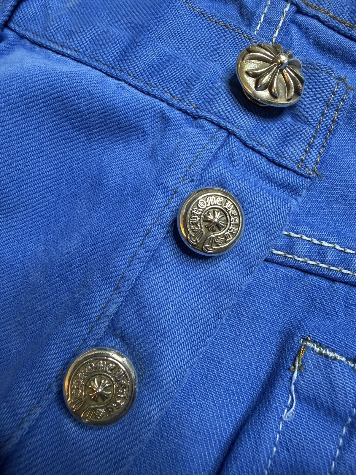 Chrome Hearts Chrome Hearts Blue London Patch Jeans Size US 36 / EU 52 - 4 Thumbnail