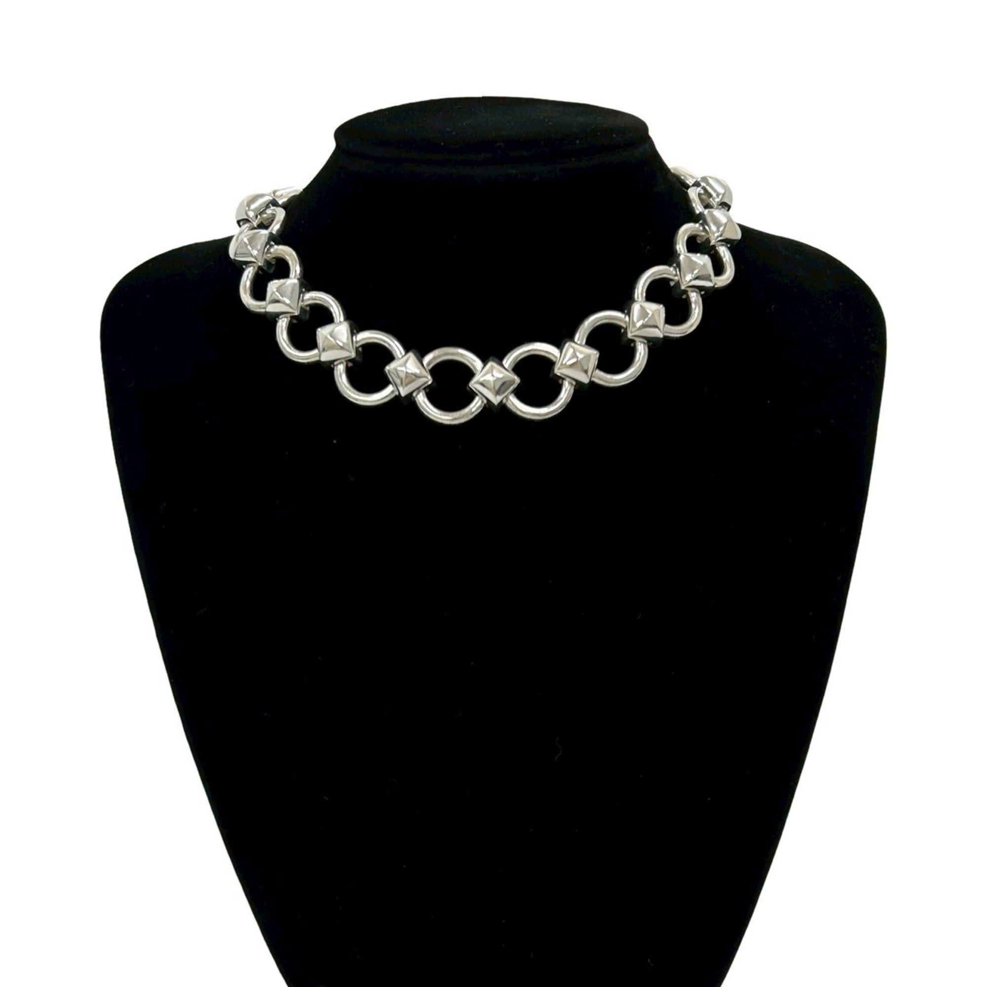 Hermes HERMES Lancelot Silver 925 Chain Necklace Choker 13896 Size ONE SIZE - 1 Thumbnail