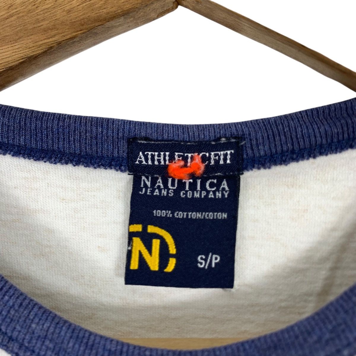 Nautica × Vintage Vintage Nautica Jeans Sailing Ringer Tee Shirt Size US S / EU 44-46 / 1 - 6 Thumbnail