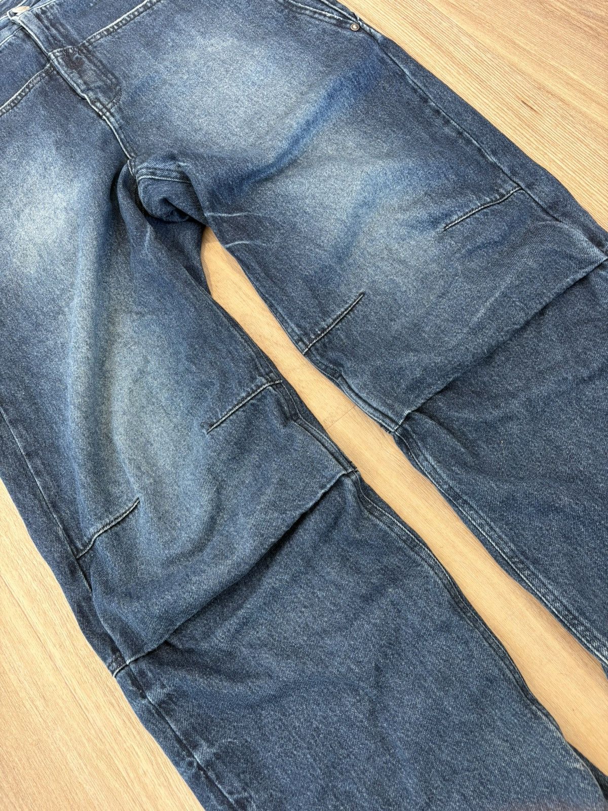 Other LESUGIATELIER Navy Knee Tuck Jeans Size US 34 / EU 50 - 8 Thumbnail