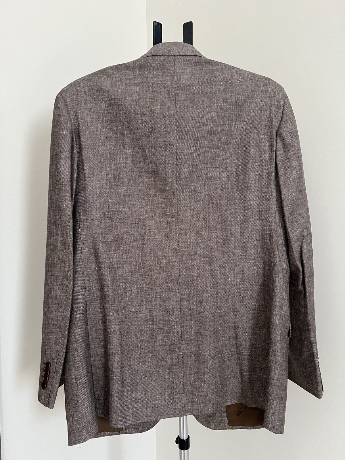 Barneys New York × Kiton Kiton Men’s Size 42R / 52R Tan Cashmere, Linen, Silk Blazer Size 42R - 3 Thumbnail