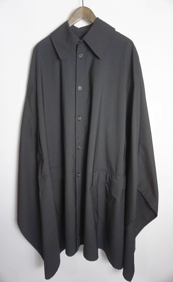 Yohji Yamamoto Black Long Sleeve Button-Up Shirt Size L Size US L / EU 52-54 / 3 - 1 Thumbnail