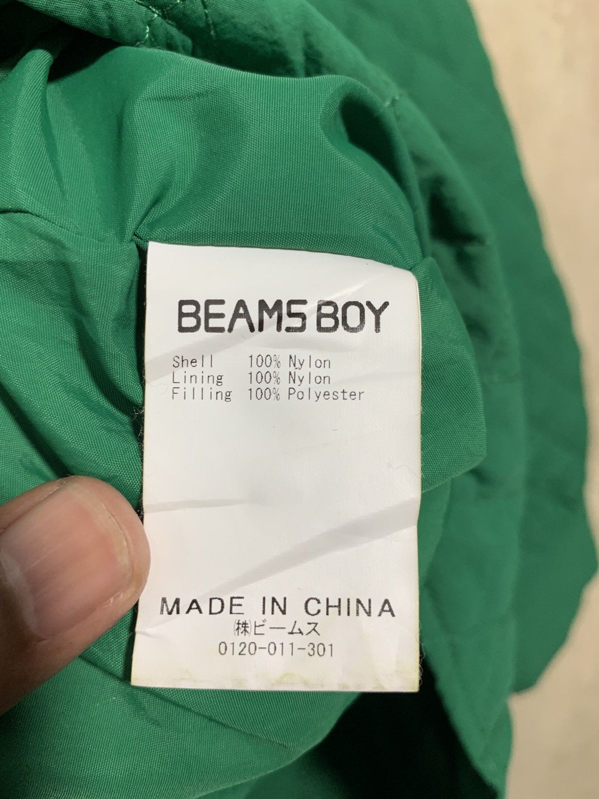 Beams Japan 💚BEAMS BOY GREEN QUILTED JACKETS Size US M / EU 48-50 / 2 - 8 Thumbnail