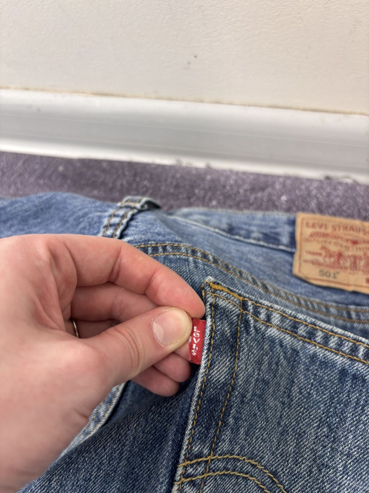 Levi's Vintage Levi’s 501 Men’s Blue USA Hype Denim Jeans Size US 34 / EU 50 - 8 Thumbnail