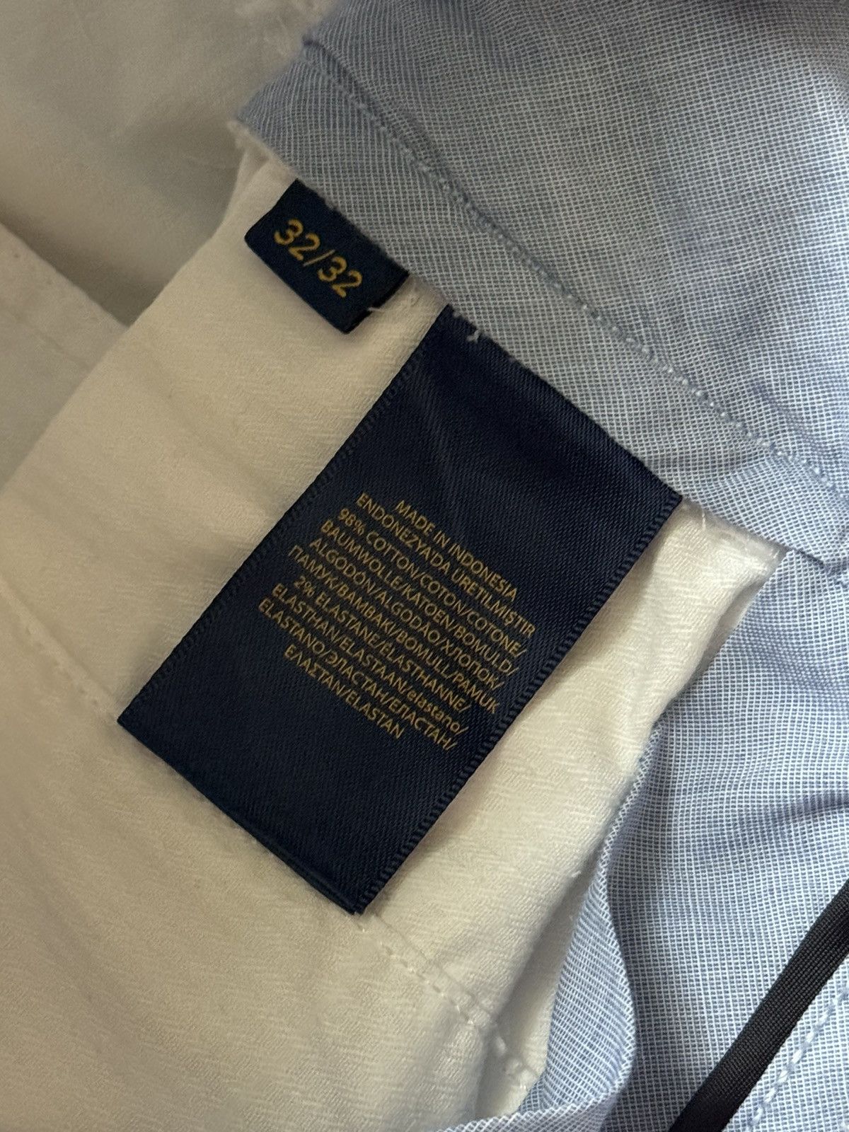 Polo Ralph Lauren × Vintage Polo Ralph Lauren 32/32 white chino pant trouser Jean stretc Size US 32 / EU 48 - 12 Thumbnail