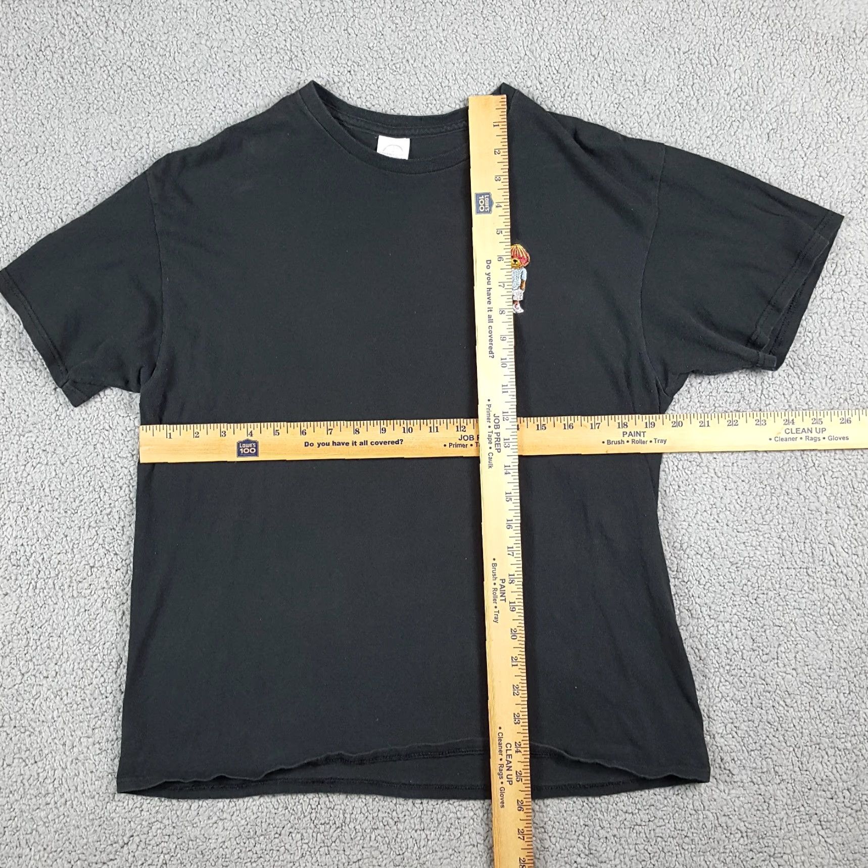 Delta VINTAGE Delta Men's T-Shirt 90s Hip Hop Music Embroidered Logo Black L Size US L / EU 52-54 / 3 - 5 Thumbnail