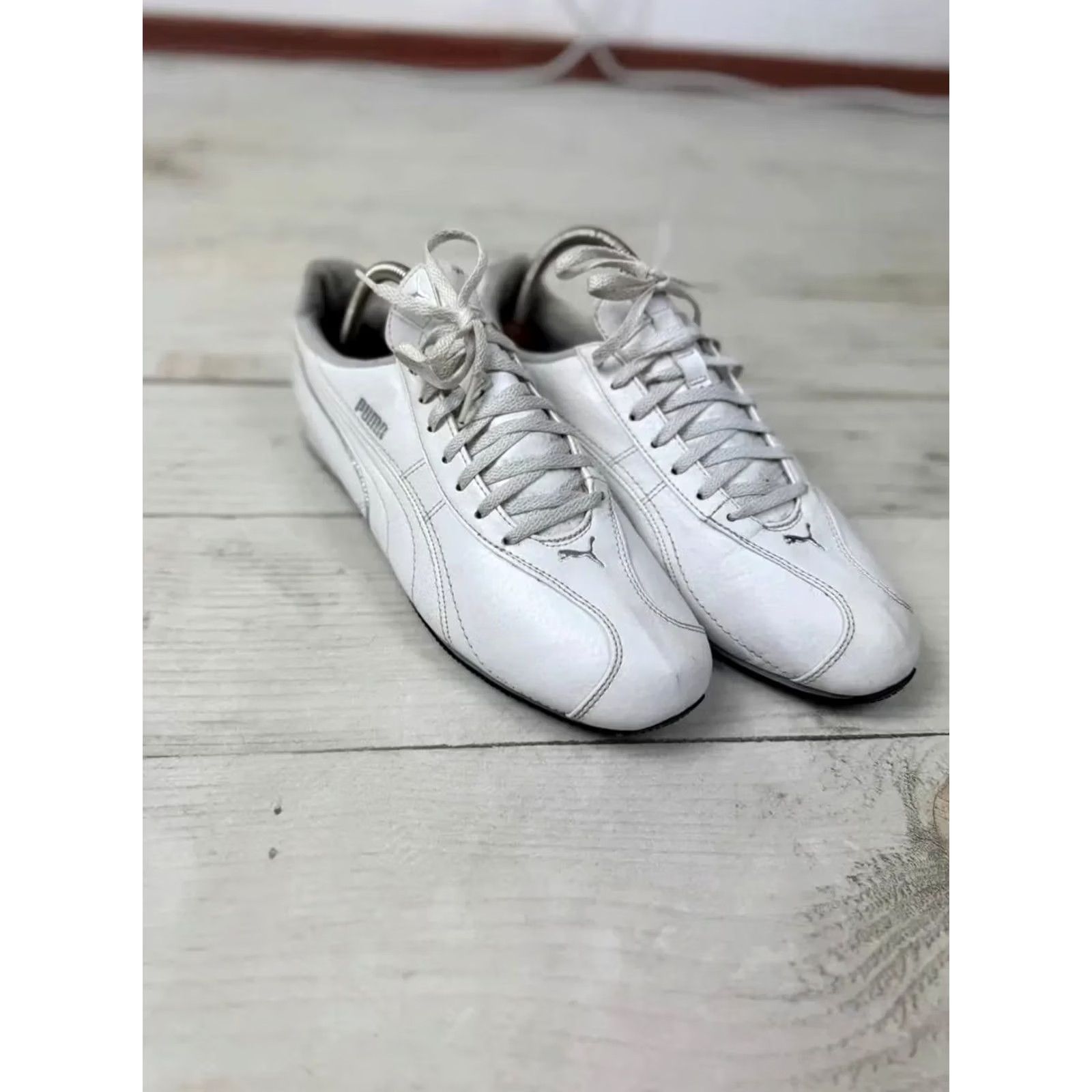 Puma VINTAGE PUMA Speedcat Leather Low Top Sneakers Mens US 10.5 White Cat Speedcat 00s Y2K Leather Sneakers Size US L / EU 52-54 / 3 - 4 Thumbnail