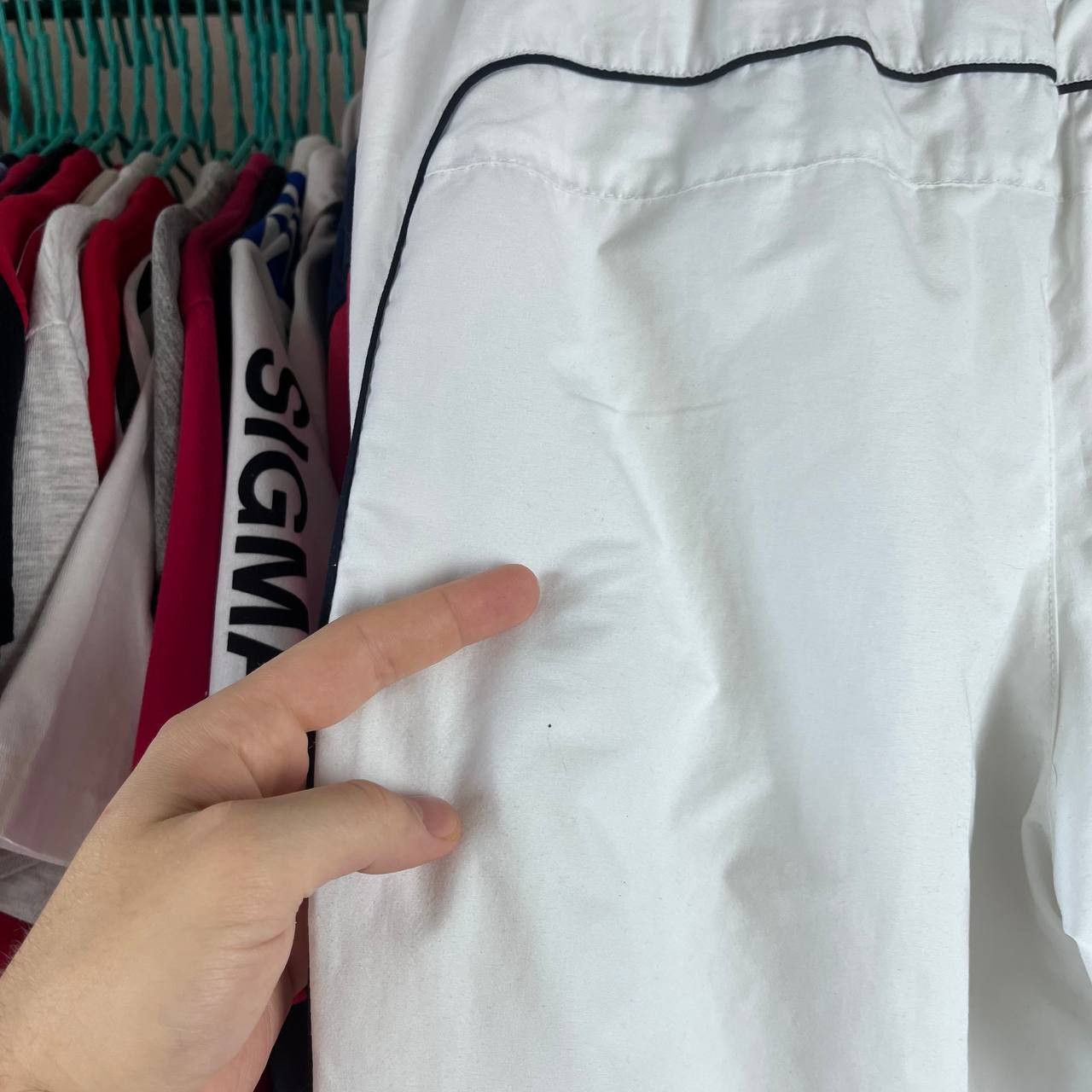 Nike Vintage Nike Big Logo Baggy Relaxed Nylon White Track Pants Size US 32 / EU 48 - 9 Thumbnail