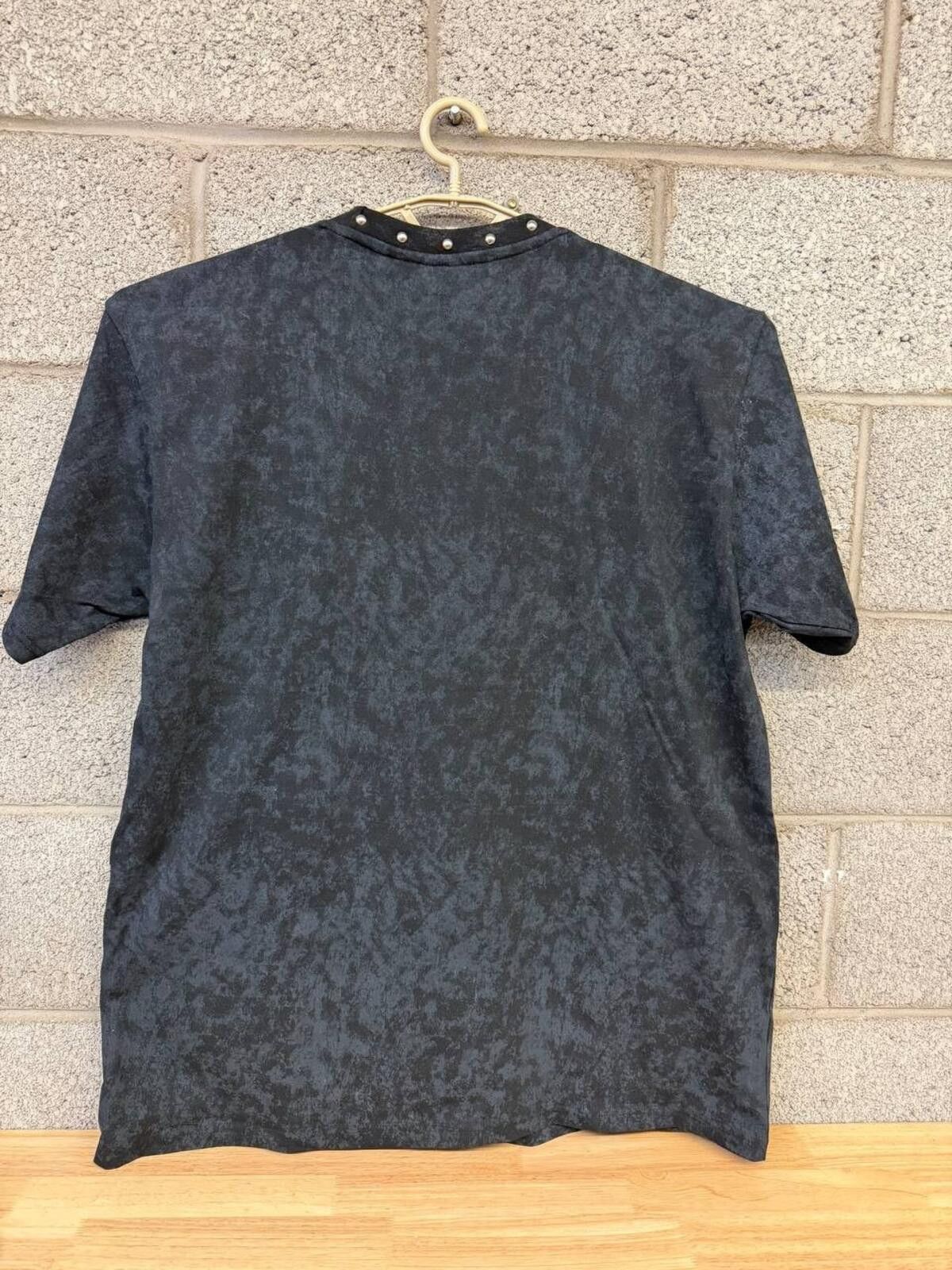 Reel Legends Rebel Vengeance Eye Cross Studded Tee Black Acid Wash 3X NWT Size US XXL / EU 58 / 5 - 2 Thumbnail
