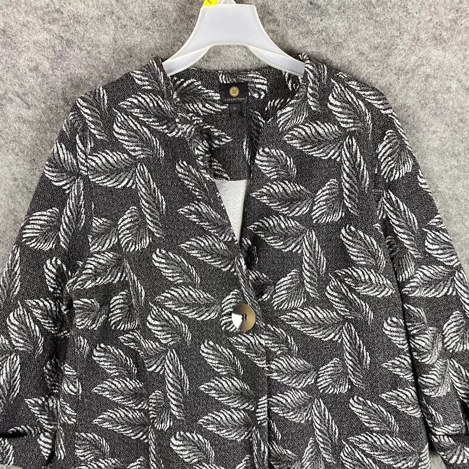 JM Collection JM Collection Short Sleeve Fleece Top XL Women's Hawaiian Size XL / US 12-14 / IT 48-50 - 2 Thumbnail