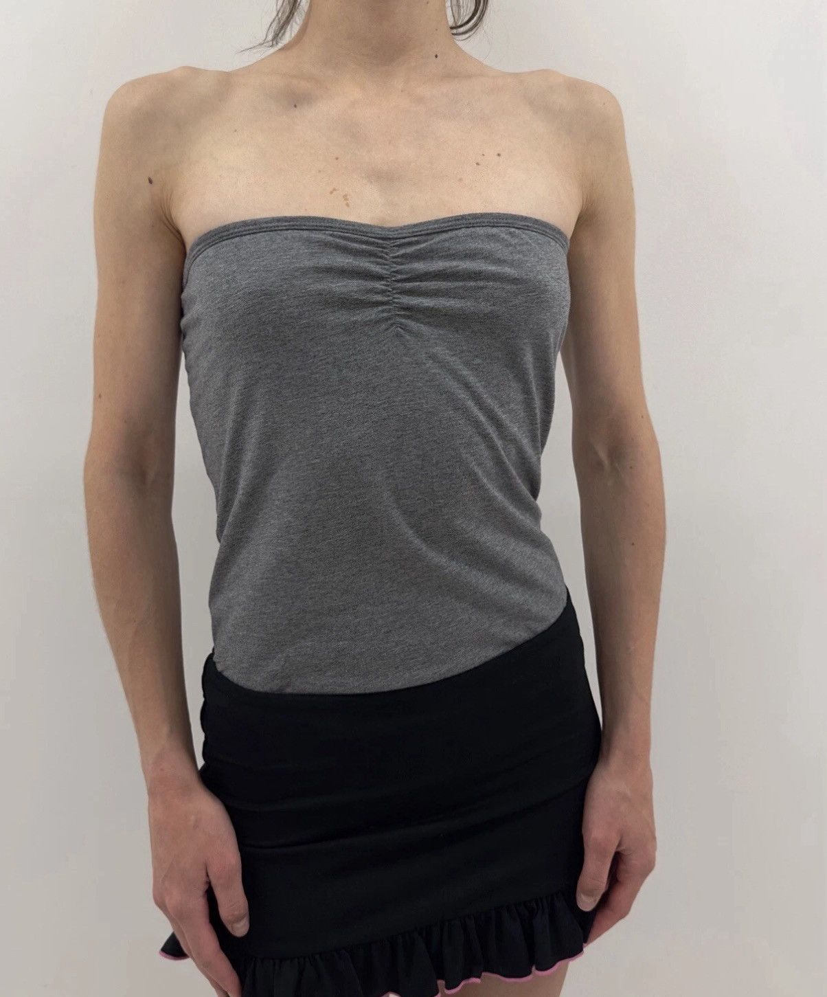 Diesel × Vintage Diesel Strapless Bodysuit Tube Top Gray Size M Size M / US 6-8 / IT 42-44 - 4 Thumbnail