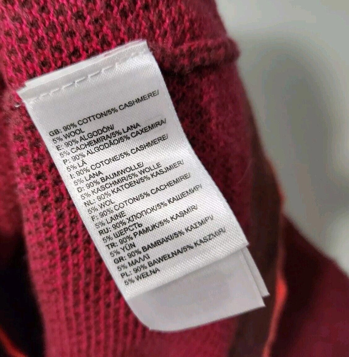 The North Face North Face Sweater Large Maroon Plum Wool Cashmere Blend Size L / US 10 / IT 46 - 5 Thumbnail