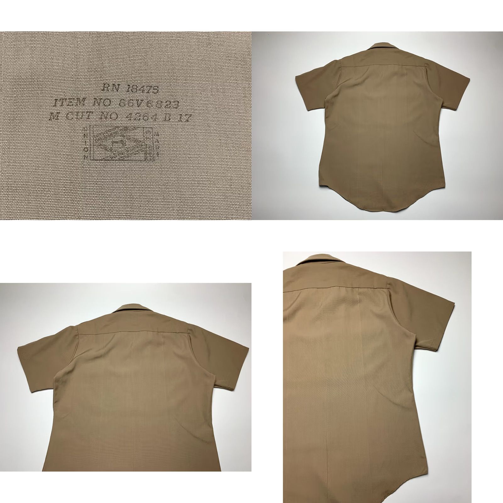 Vintage Flying Cross Uniform Short Sleeve Shirt Medium Green Military Shirt Small Profile Shirt Mens Medium Size US M / EU 48-50 / 2 - 8 Thumbnail