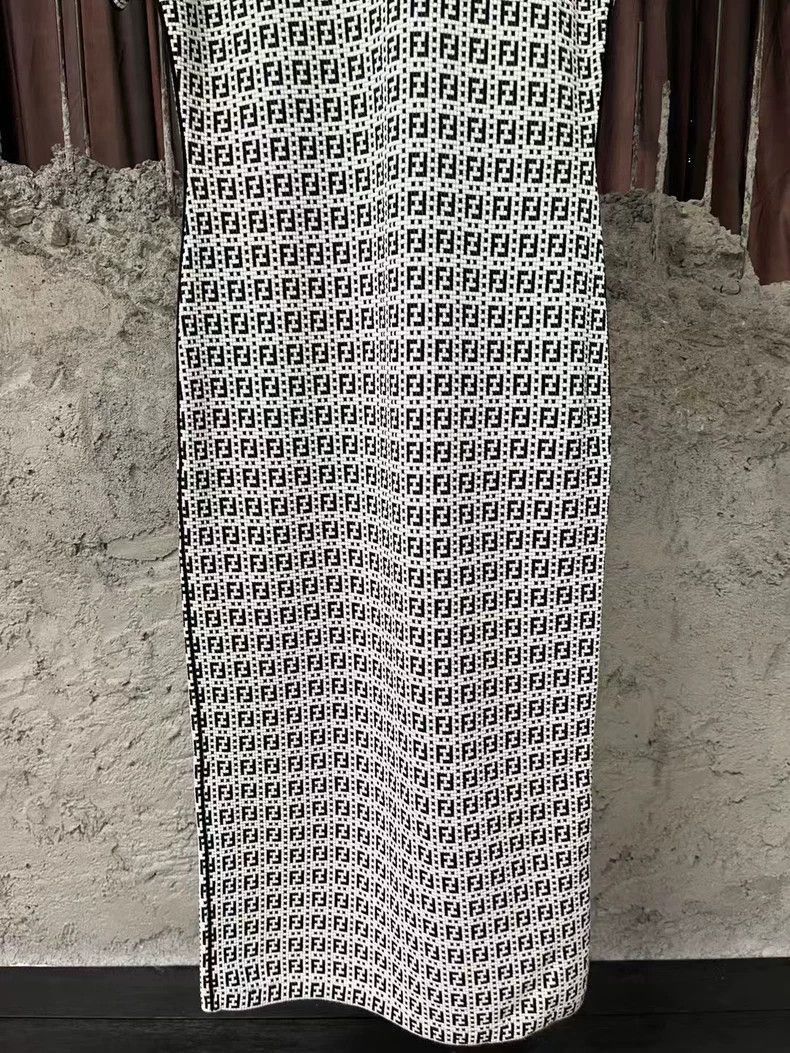 Fendi Fendi Gray Short Sleeve Knit Dress Size US 42 / EU 58 - 4 Thumbnail