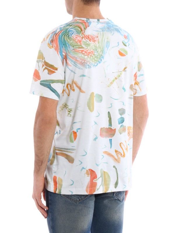 Salvatore Ferragamo 🇮🇹 Salvatore Ferragamo Luxury T-Shirt Made in Italy Abstract Size US S / EU 44-46 / 1 - 3 Thumbnail